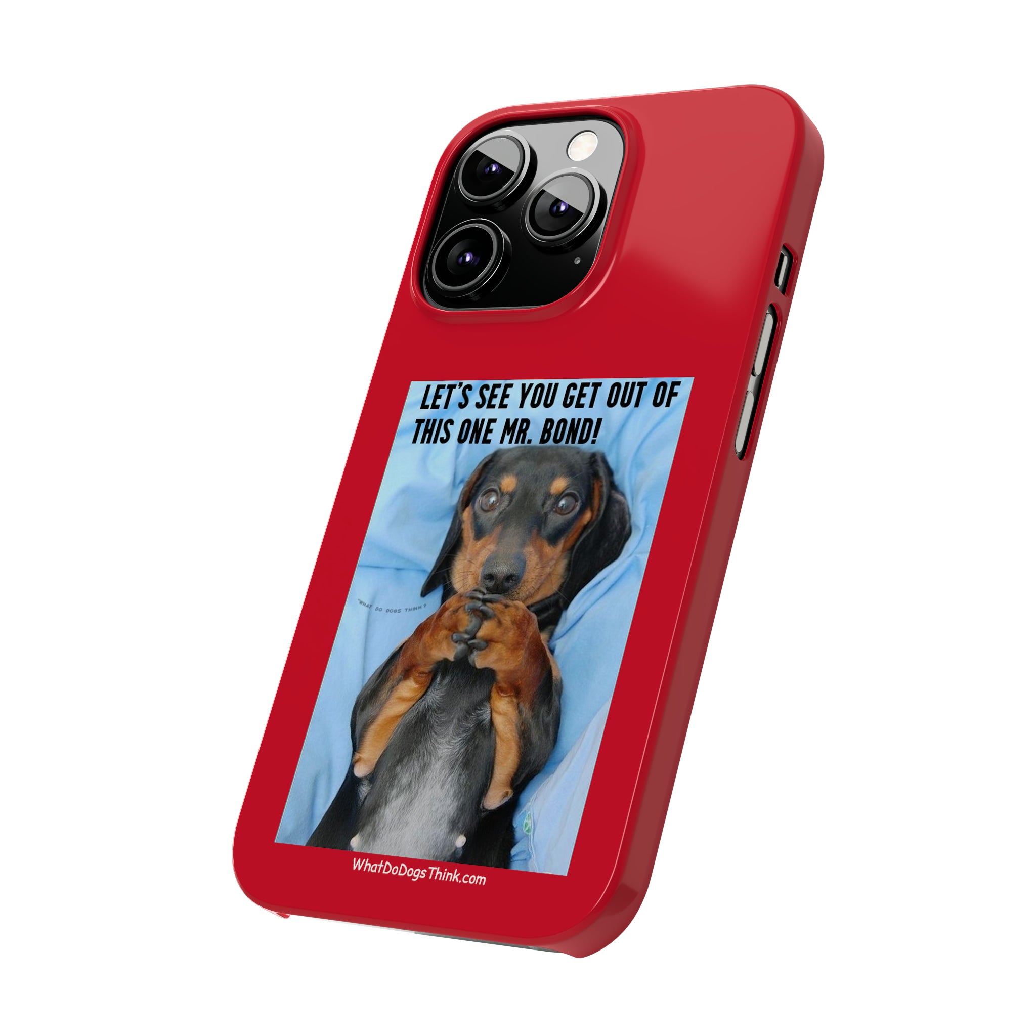 Mr. Bond Red Slim Phone Cases