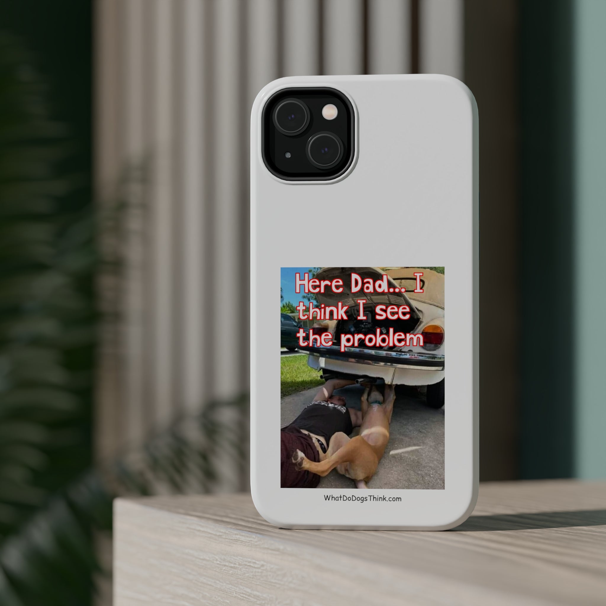 Here Dad White MagSafe Tough Cases