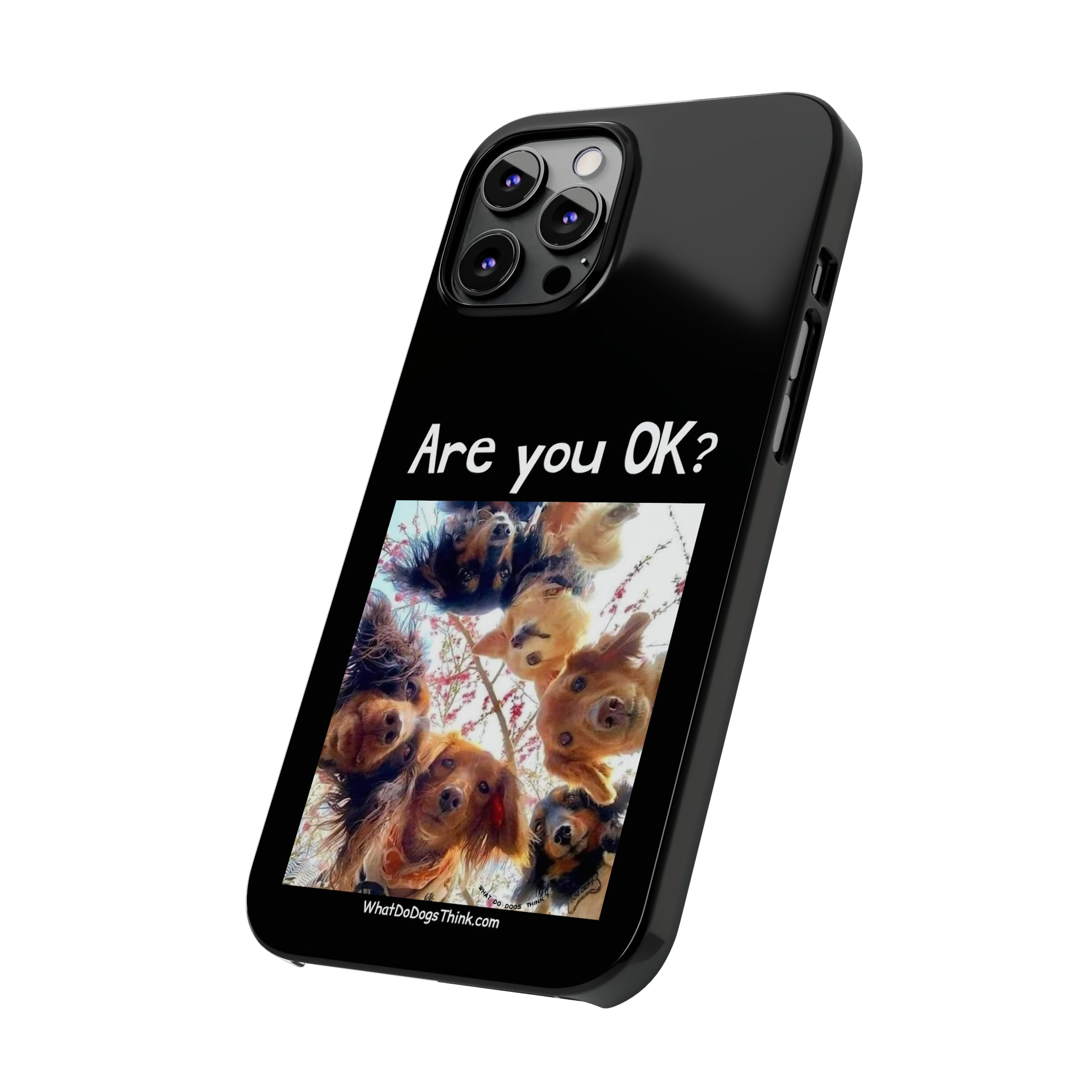 Are you OK? Black Slim Phone Cases