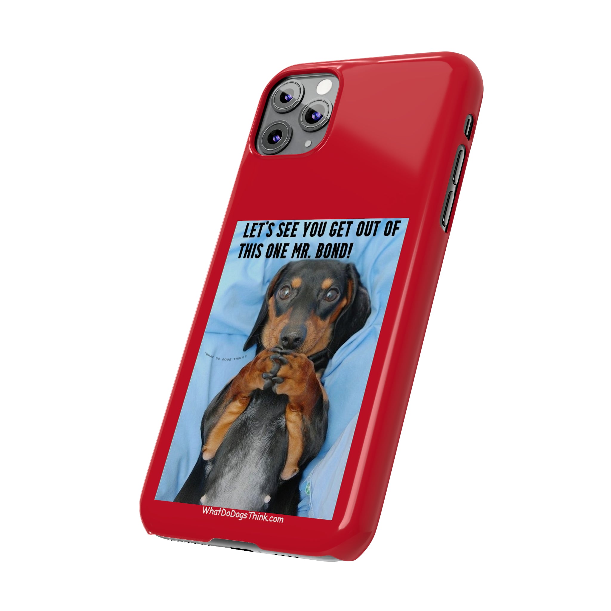 Mr. Bond Red Slim Phone Cases
