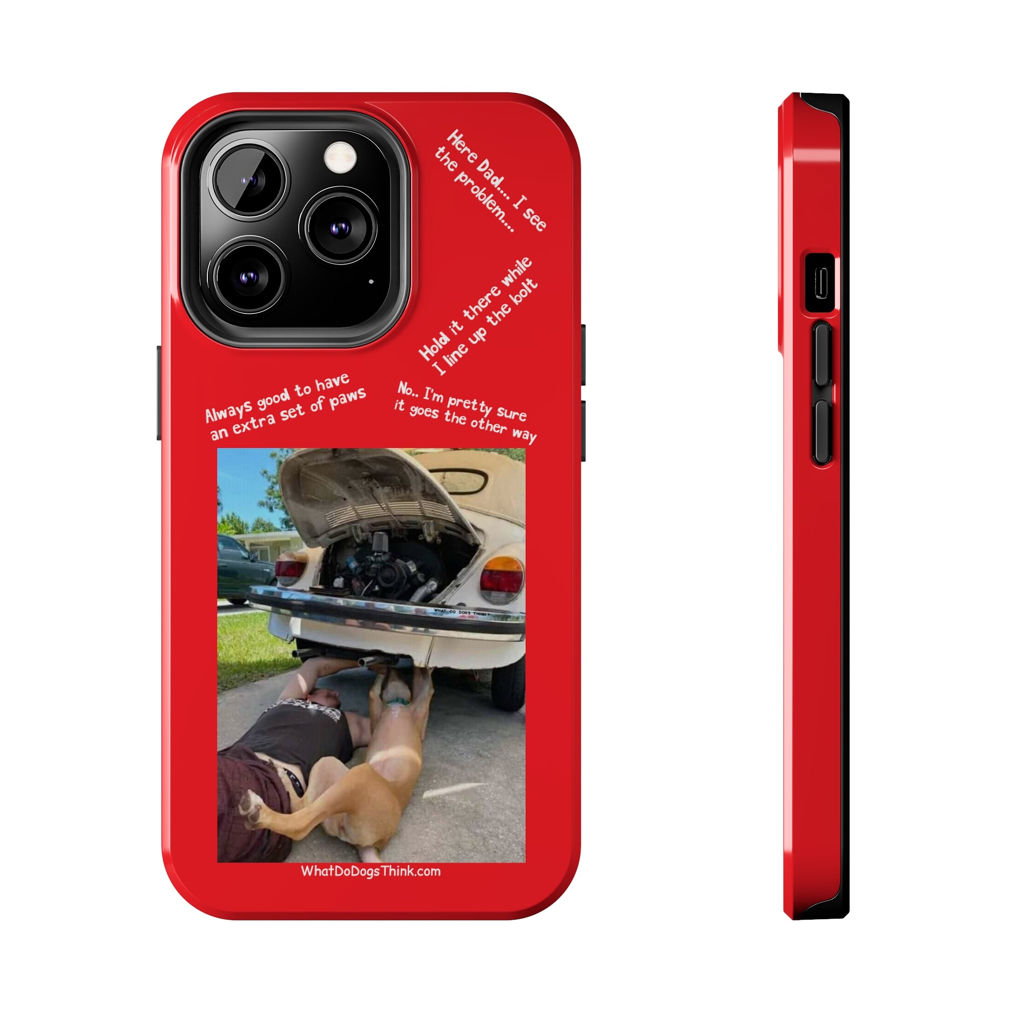 Bug Helper Compilation Red Tough Phone Cases