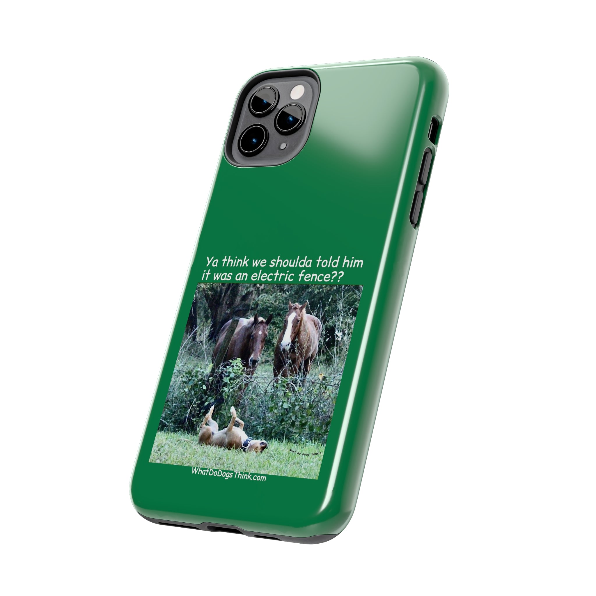 Electric Fence Green Tough Phone Cases