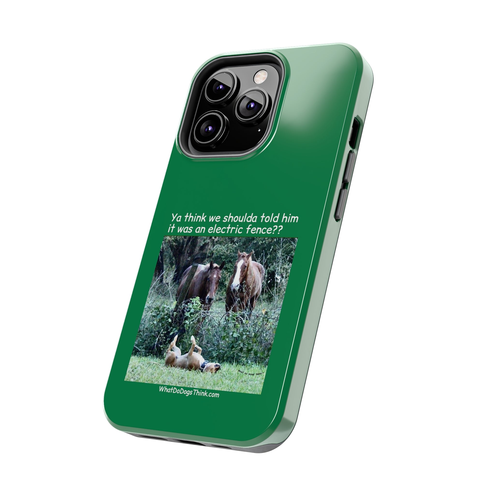 Electric Fence Green Tough Phone Cases