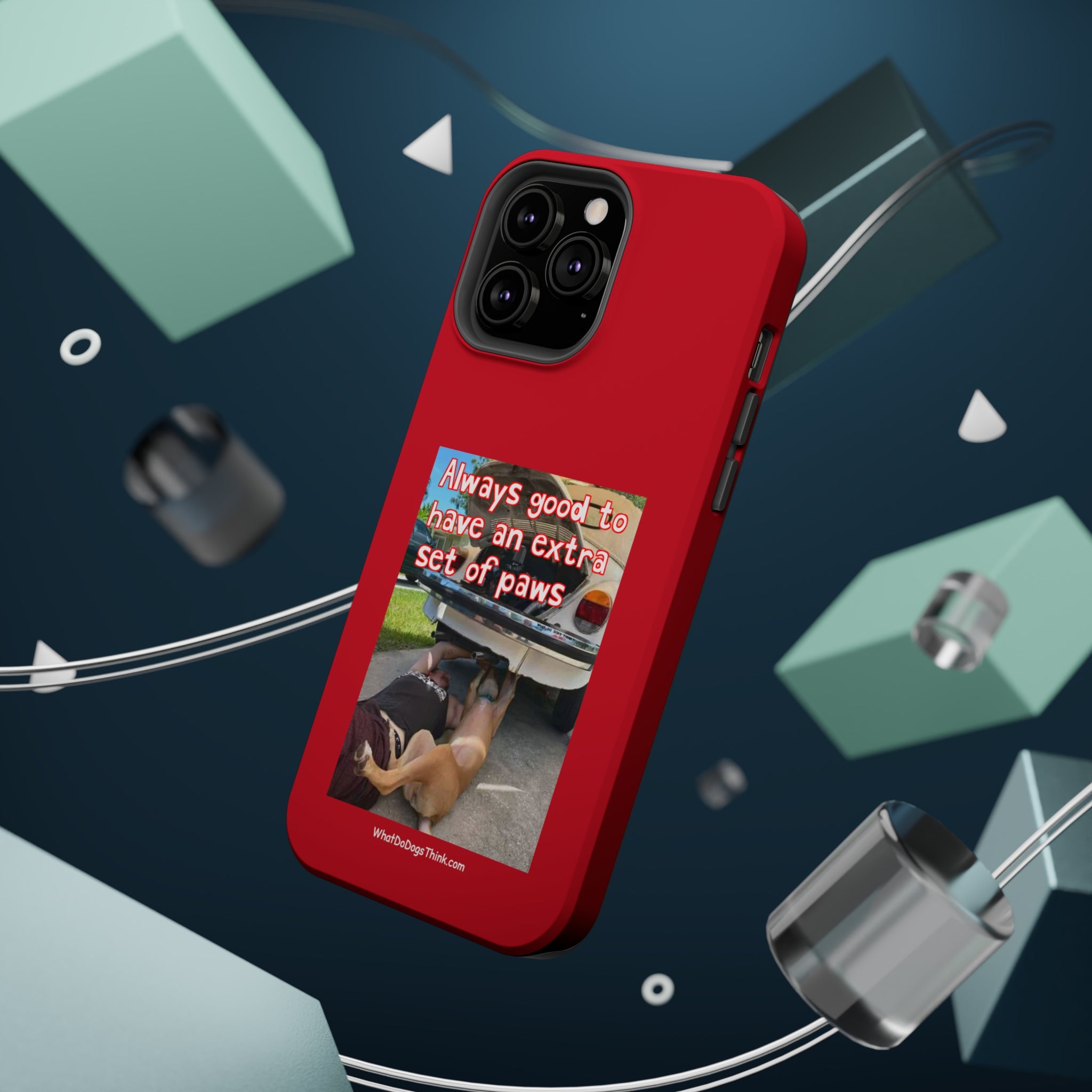 Extra Paw Red MagSafe Tough Cases