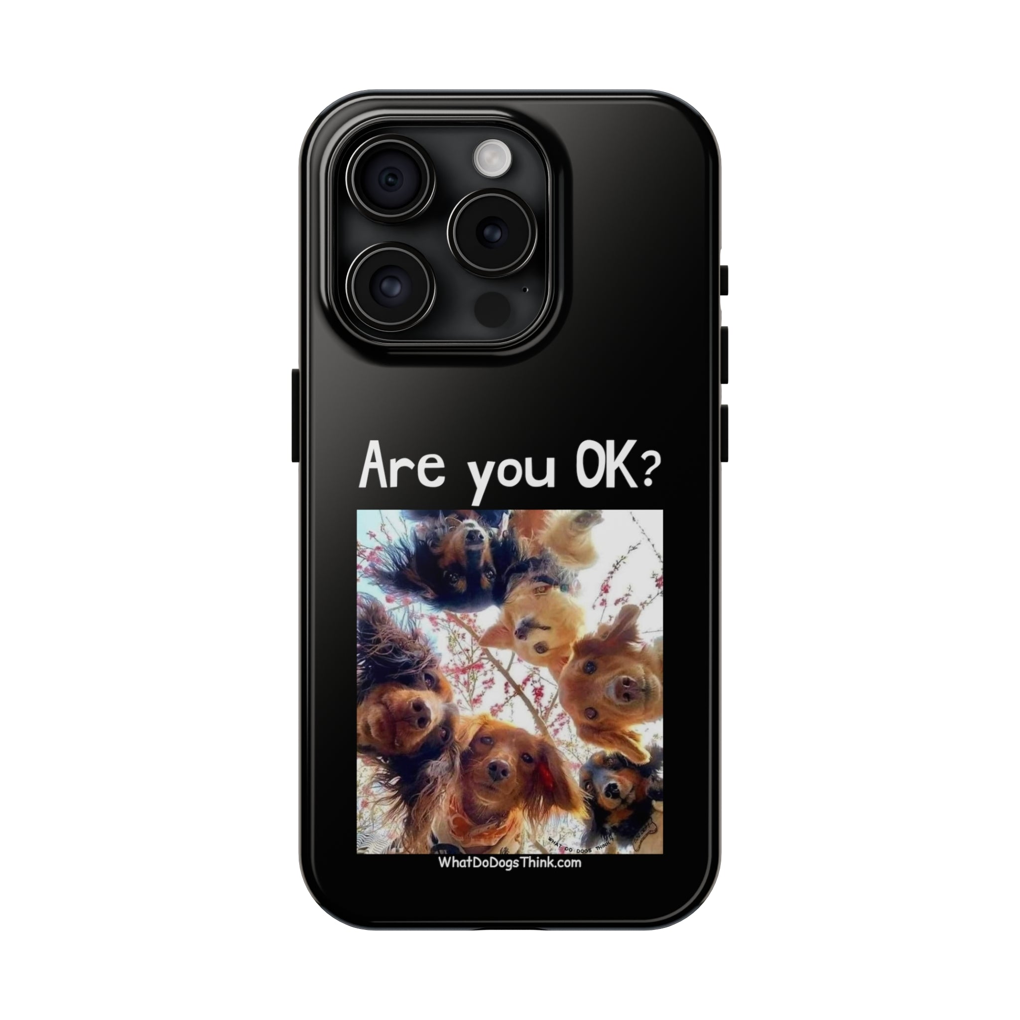 Are you OK? Black Tough Phone Cases