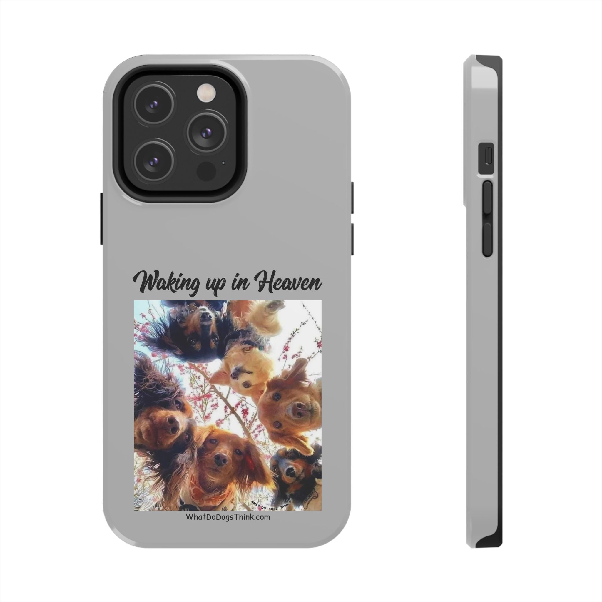 Waking Up in Heaven Grey Tough Phone Cases