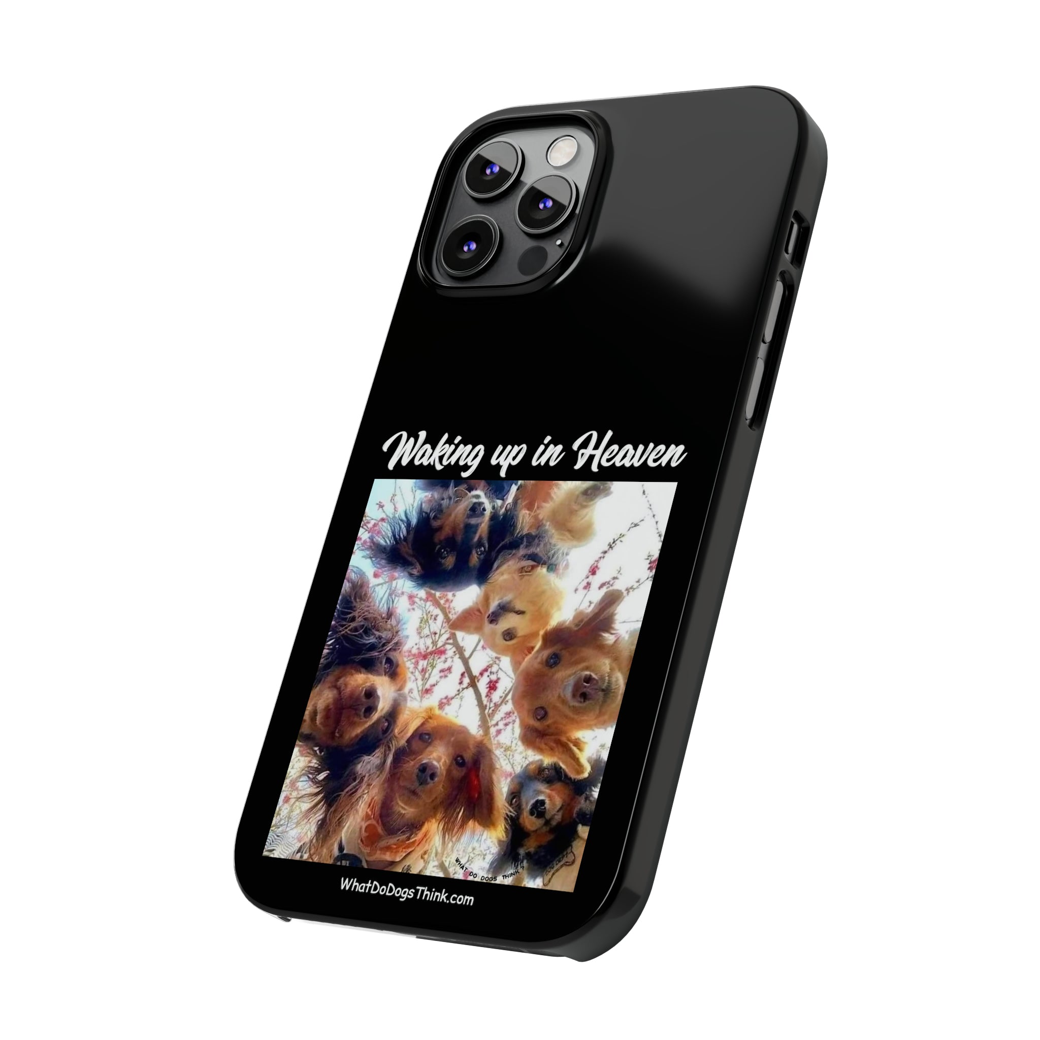 Waking Up In Heaven Black Slim Phone Cases