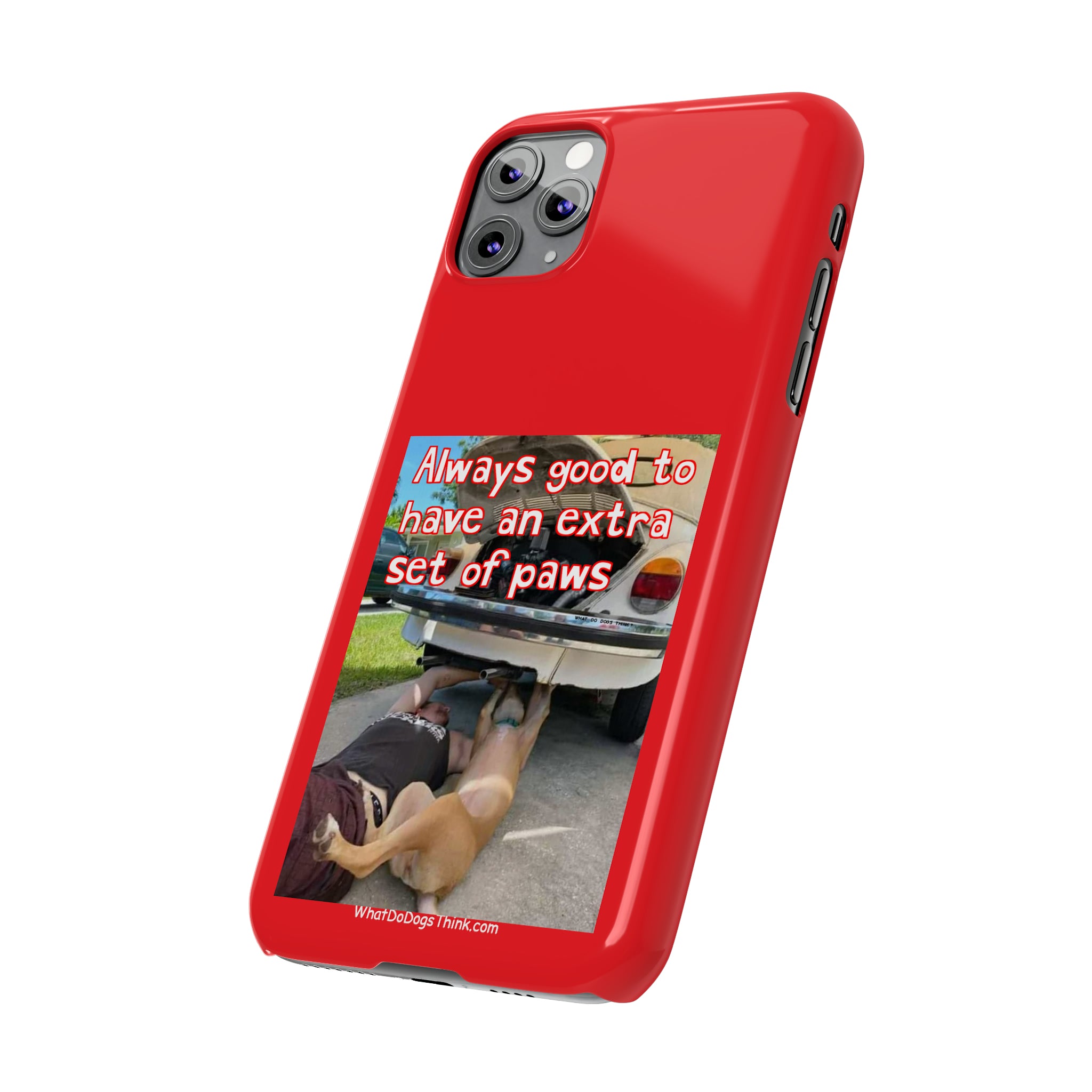 Extra Paws Red Slim Phone Case