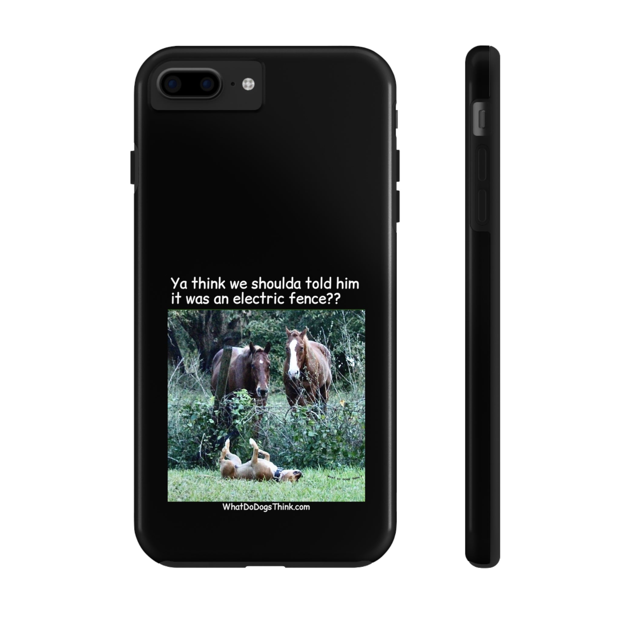 Electric Fence Black Tough Phone Cases