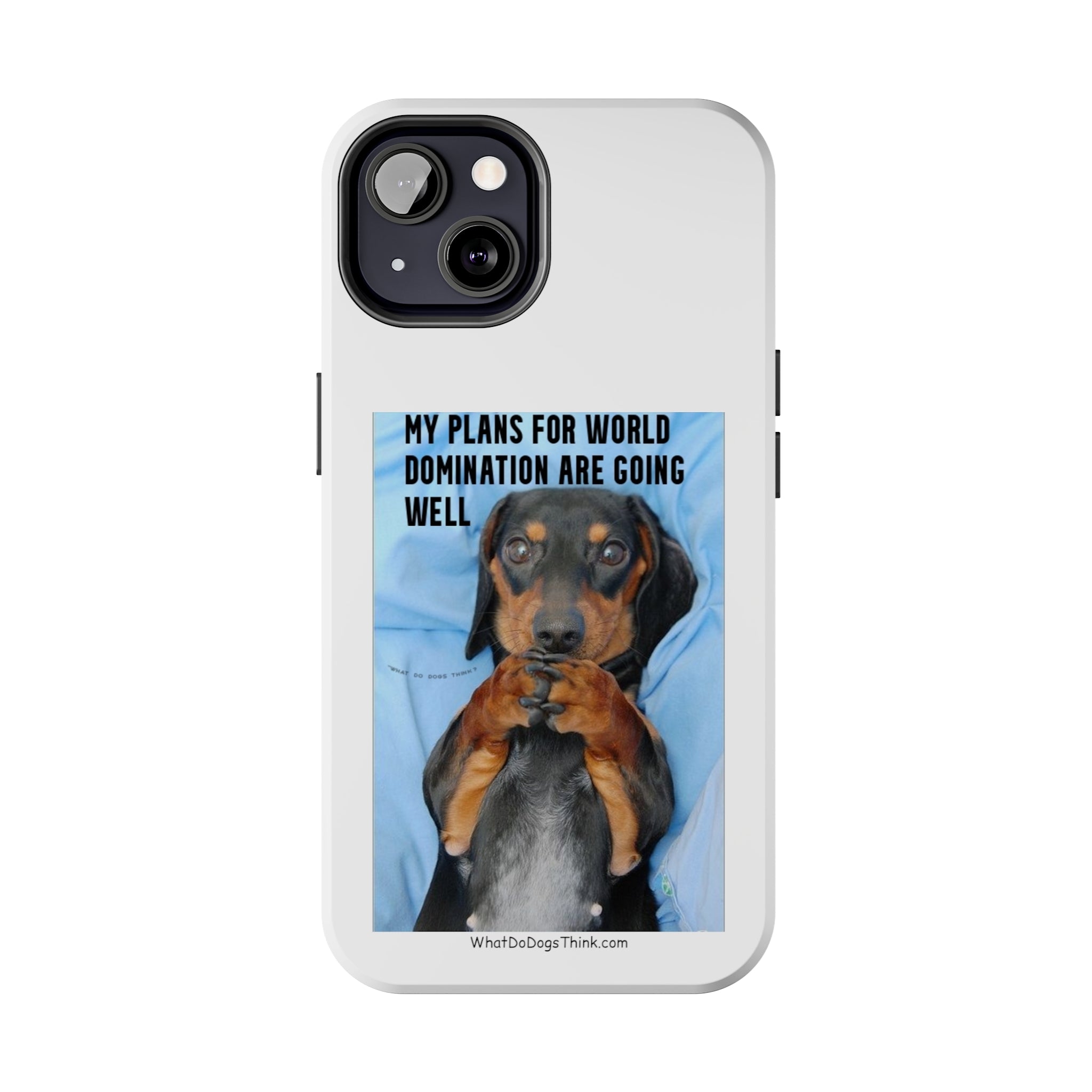 World Domination White Tough Phone Cases