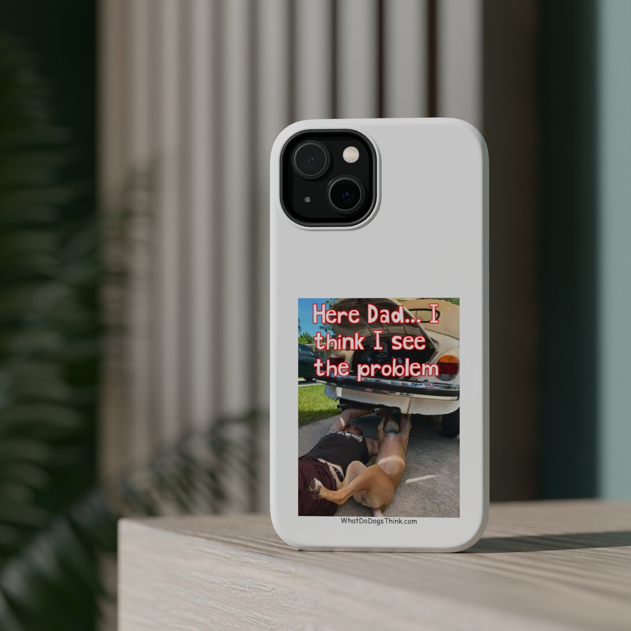 Here Dad White MagSafe Tough Cases