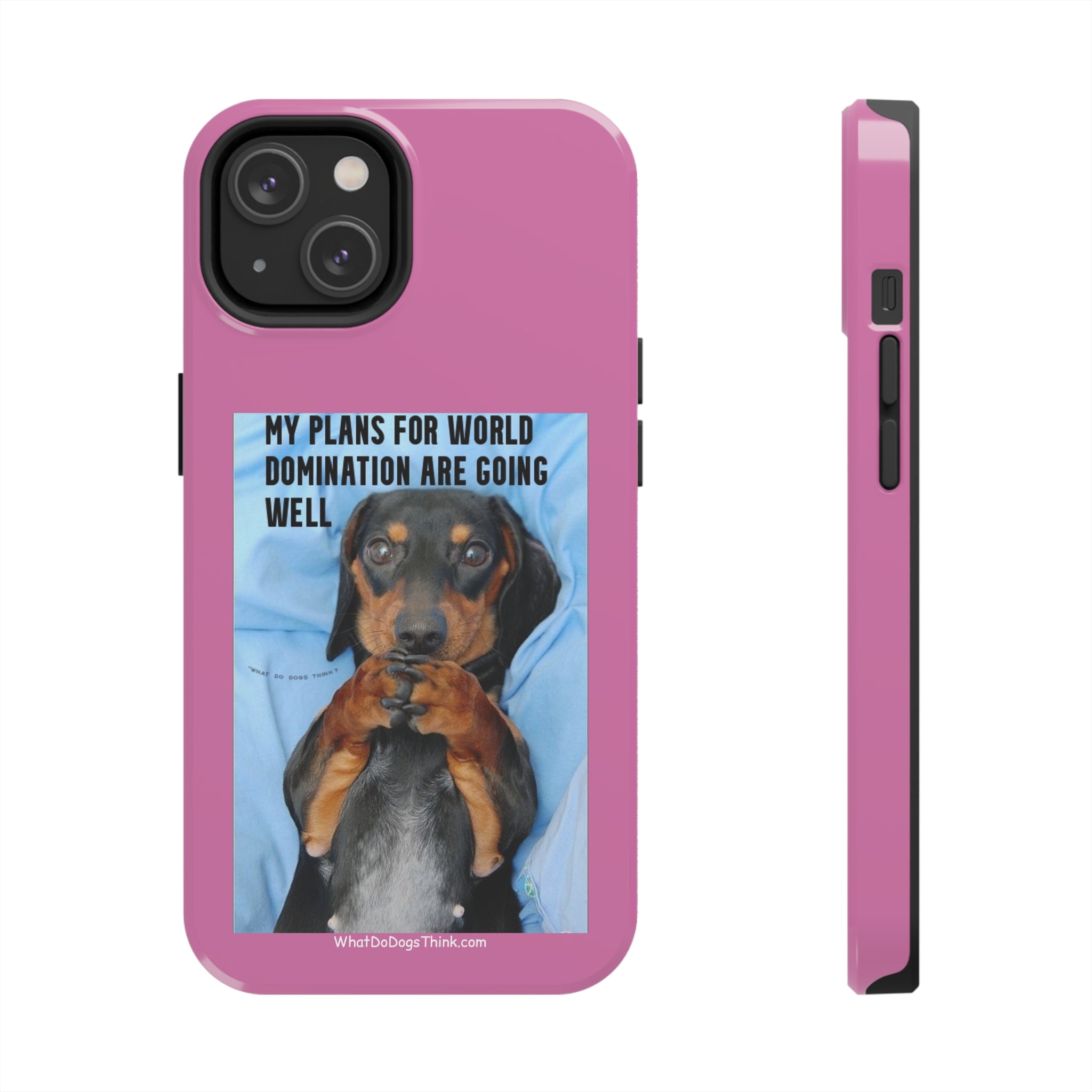 World Domination Pink Tough Phone Cases