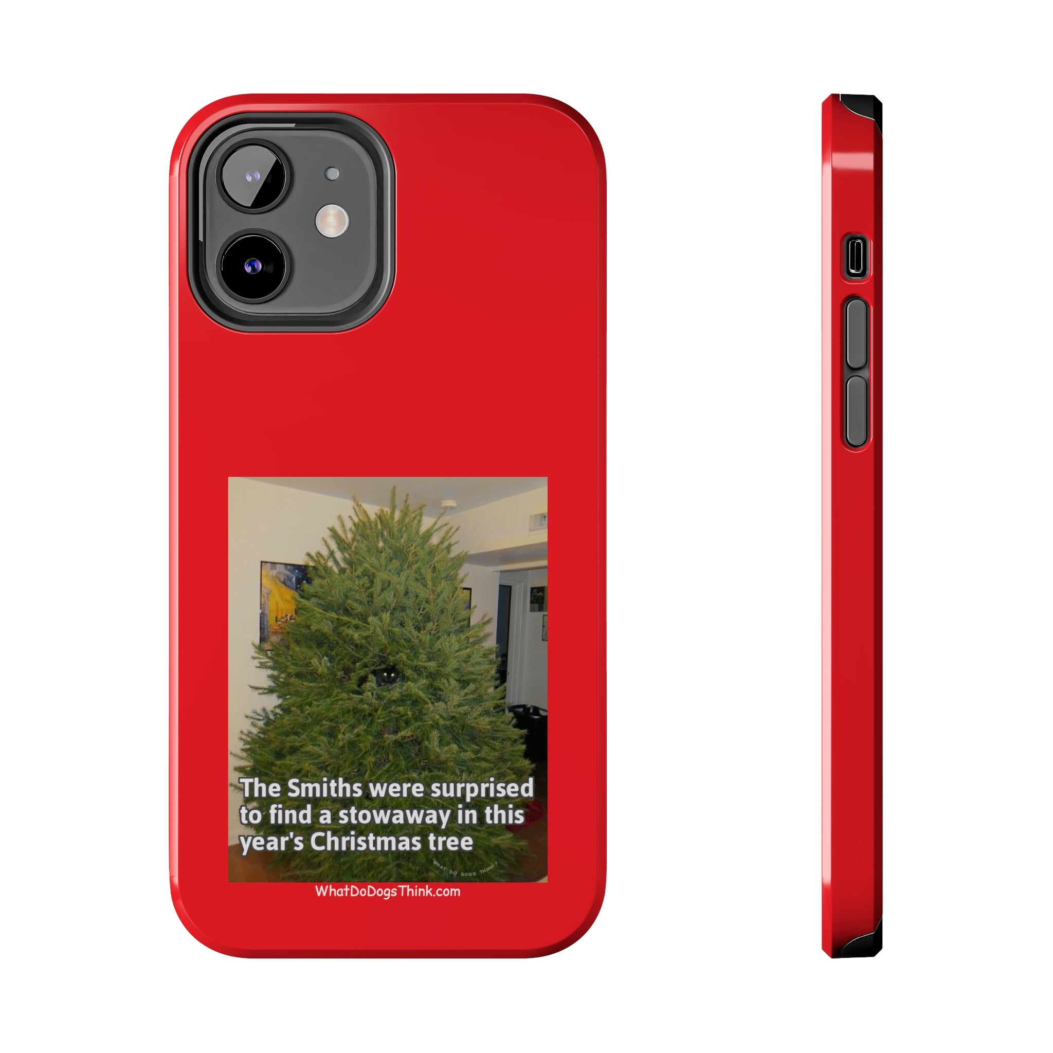 Stowaway Cat Red Tough Phone Cases