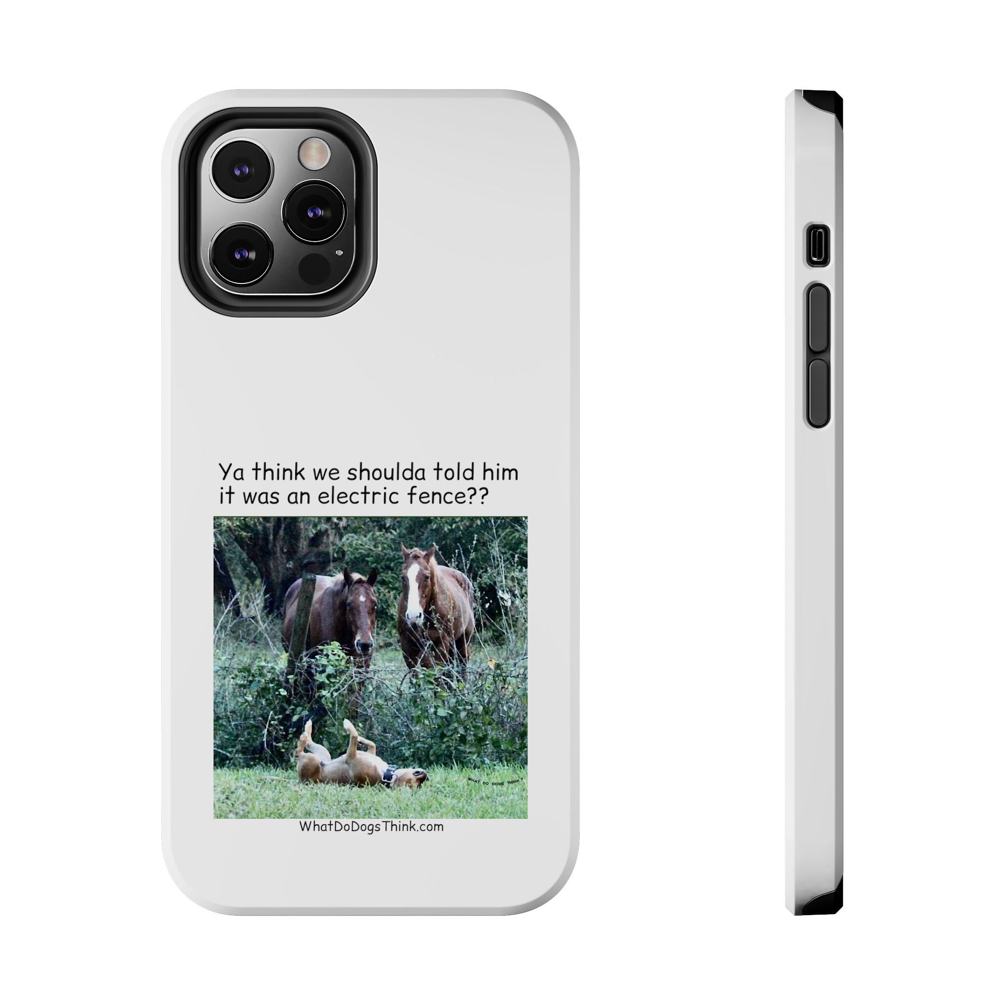 Electric Fence White Tough Phone Cases