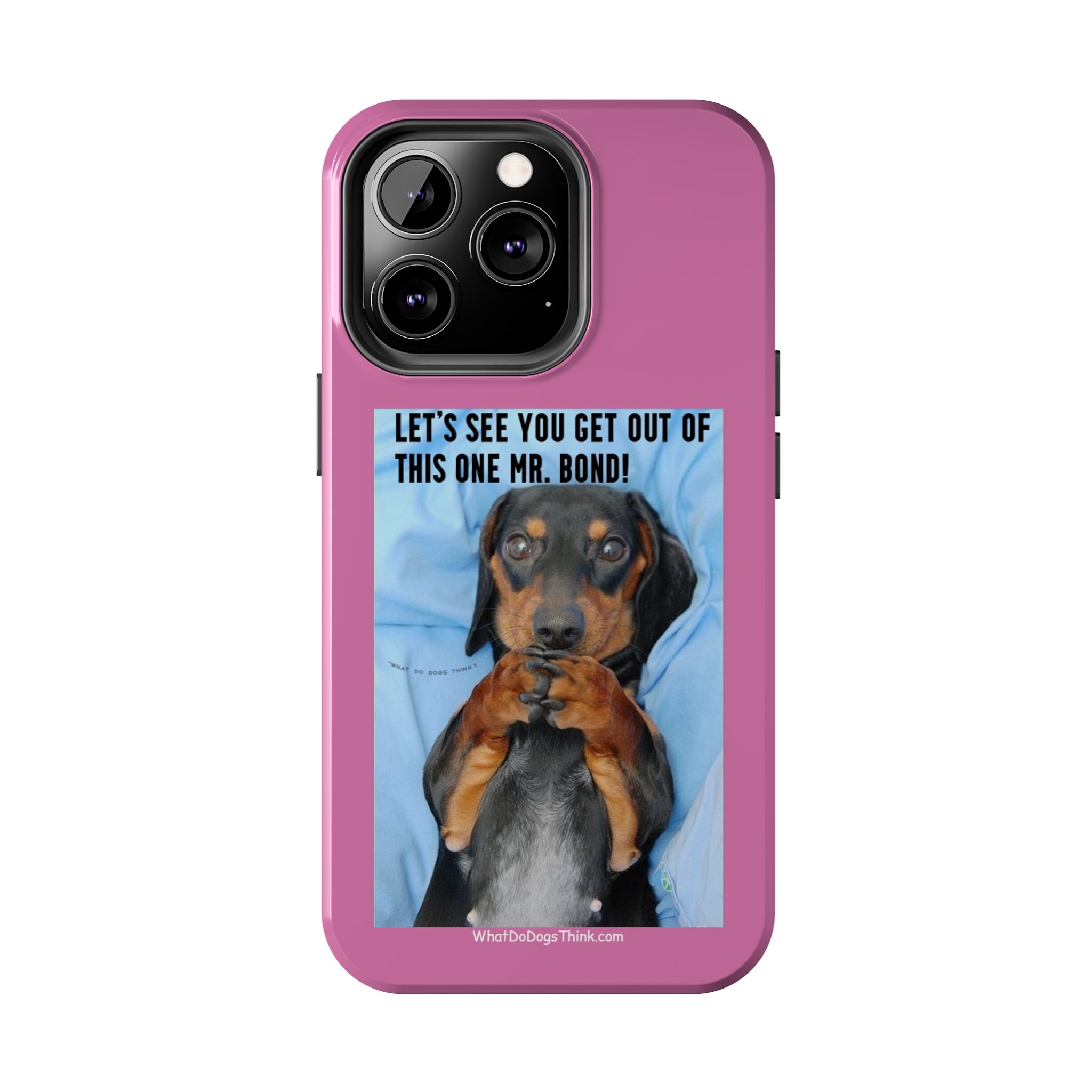 Mr Bond Pink Tough Phone Cases