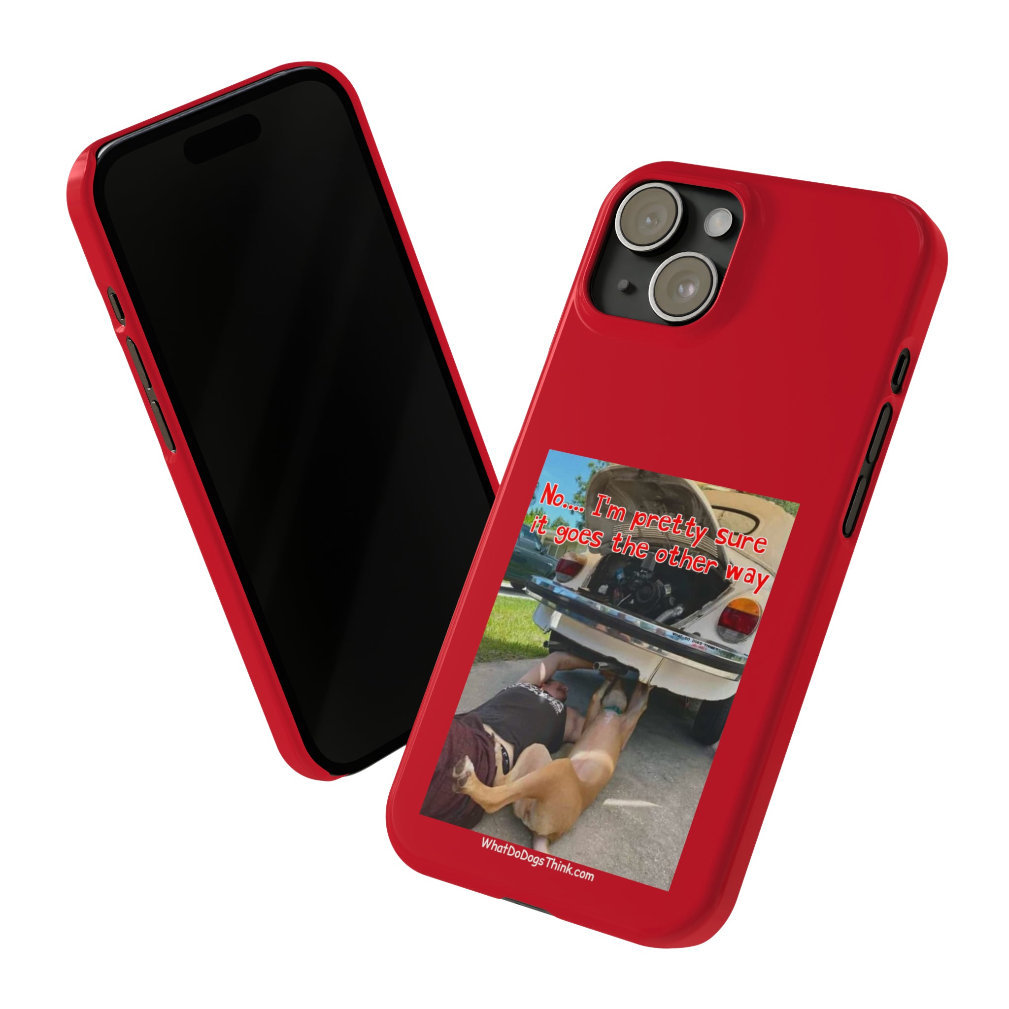Other Way Red Slim Phone Cases
