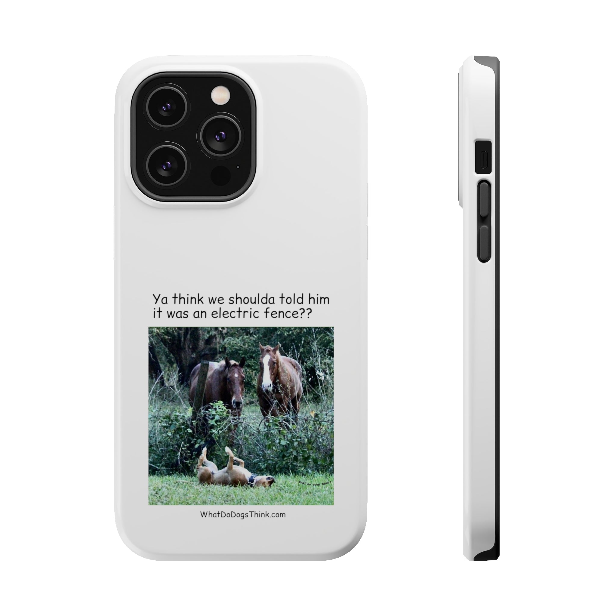 Electric Fence White MagSafe Tough Cases