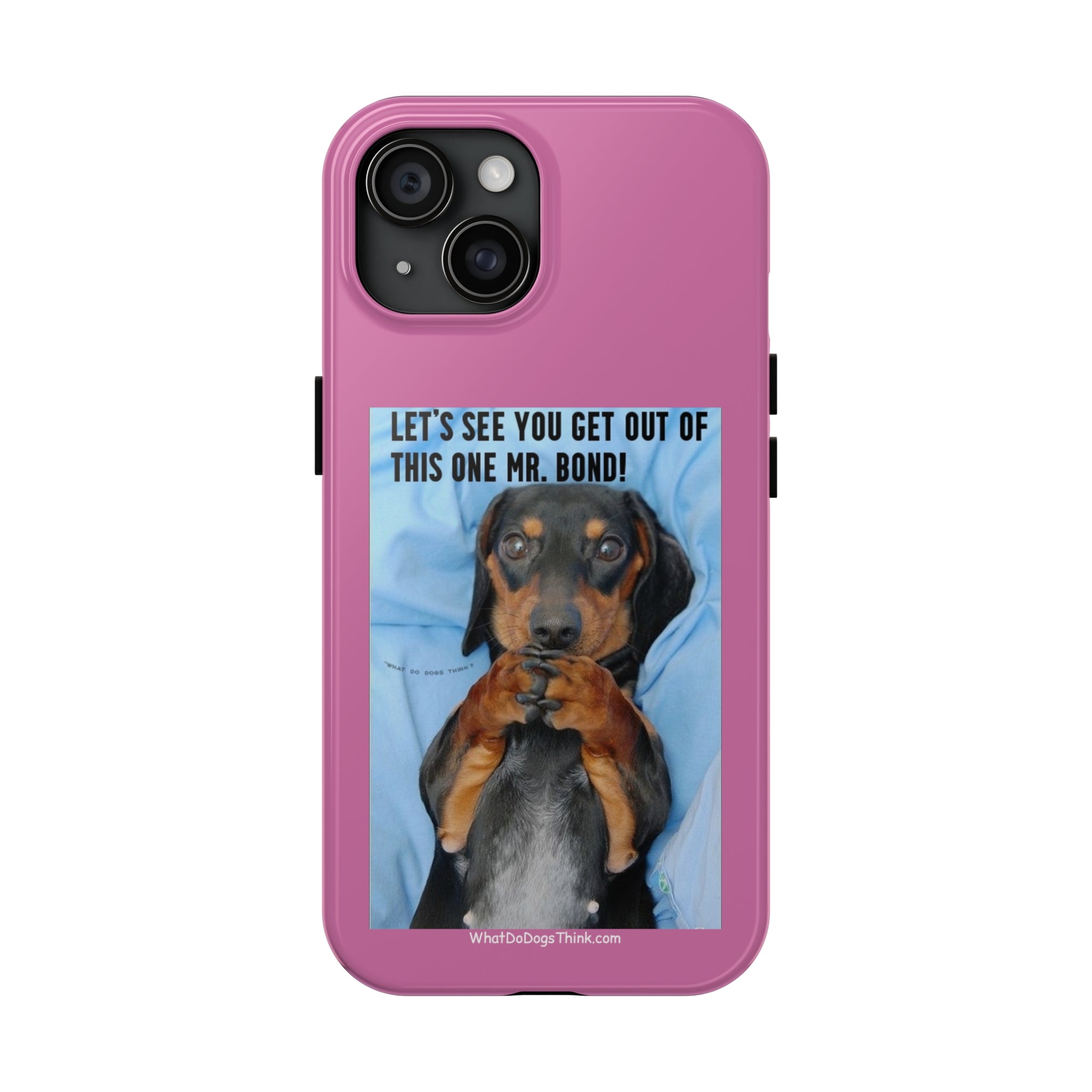 Mr Bond Pink Tough Phone Cases