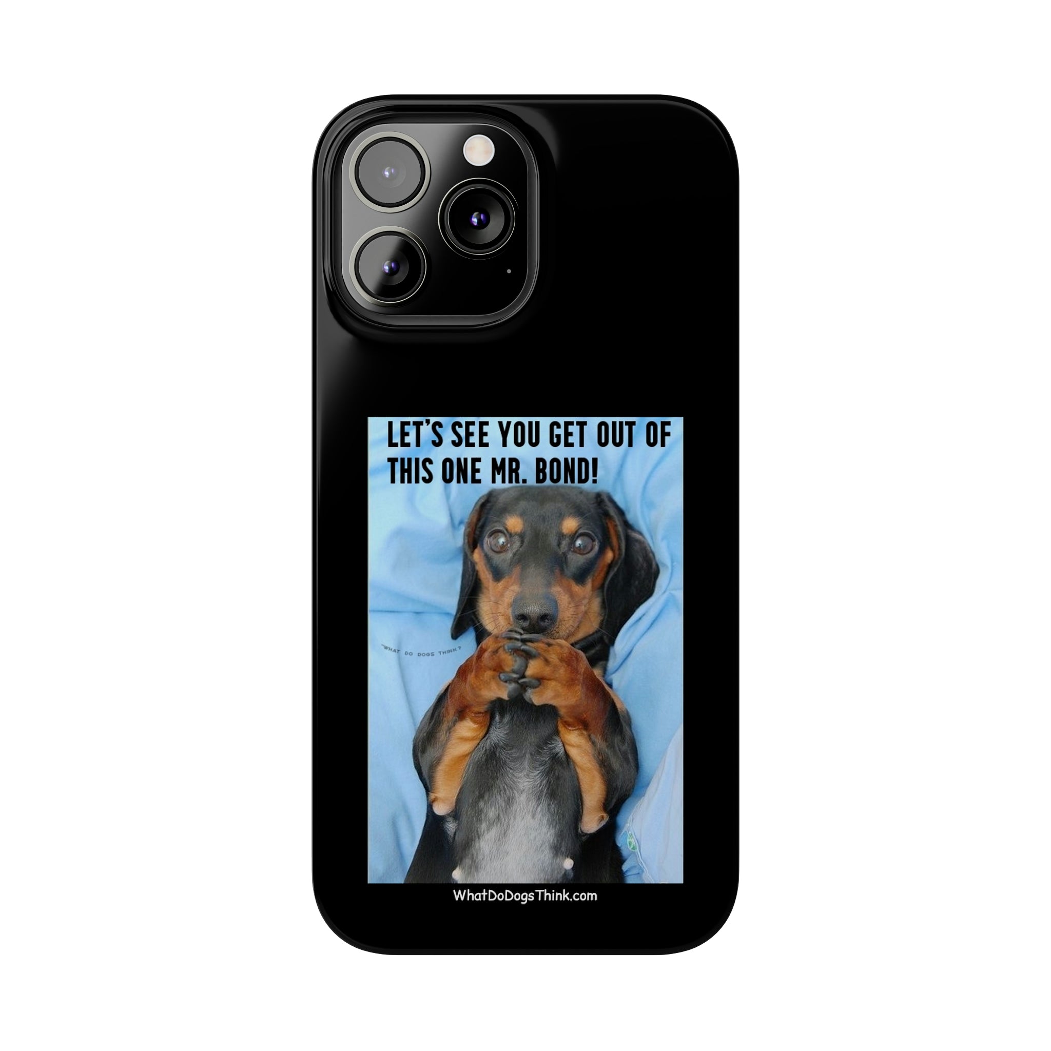 Mr. Bond Black Slim Phone Cases