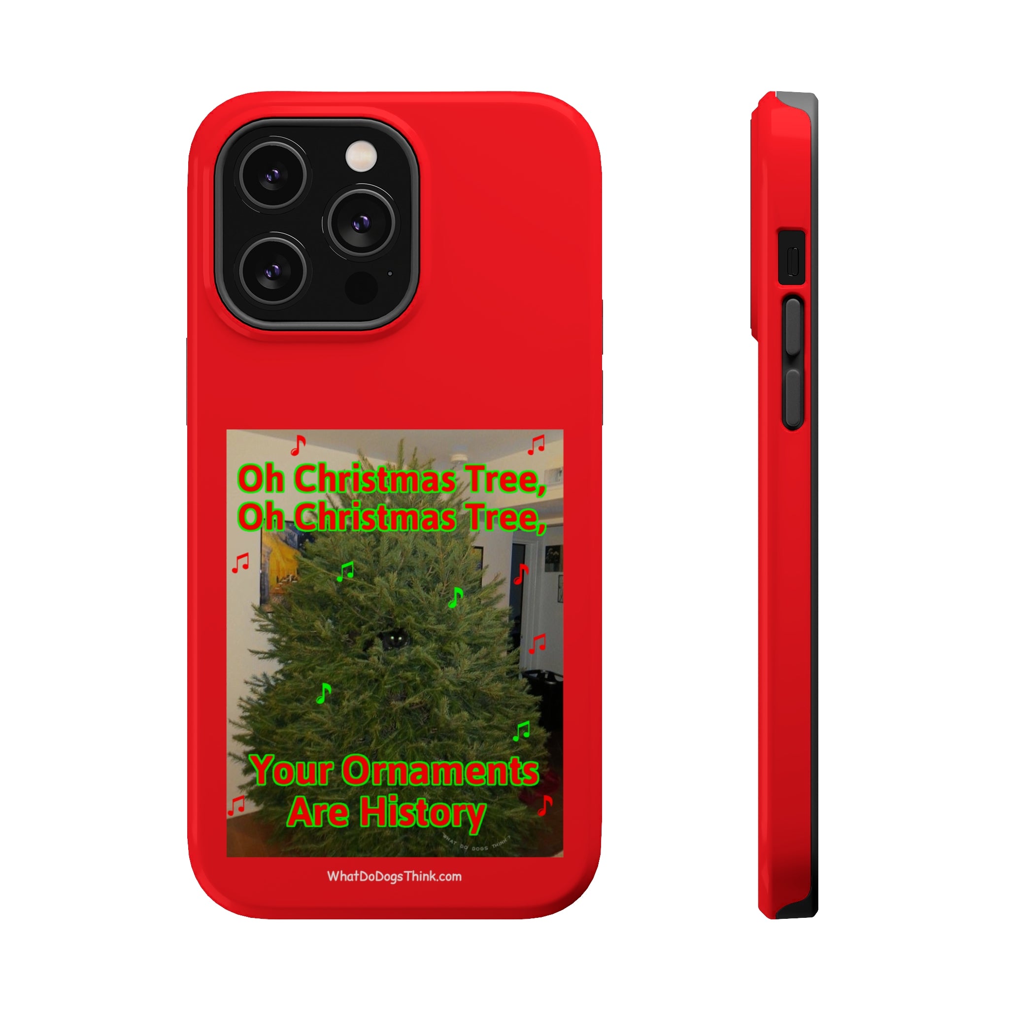 Christmas Tree Cat Red MagSafe Tough Case