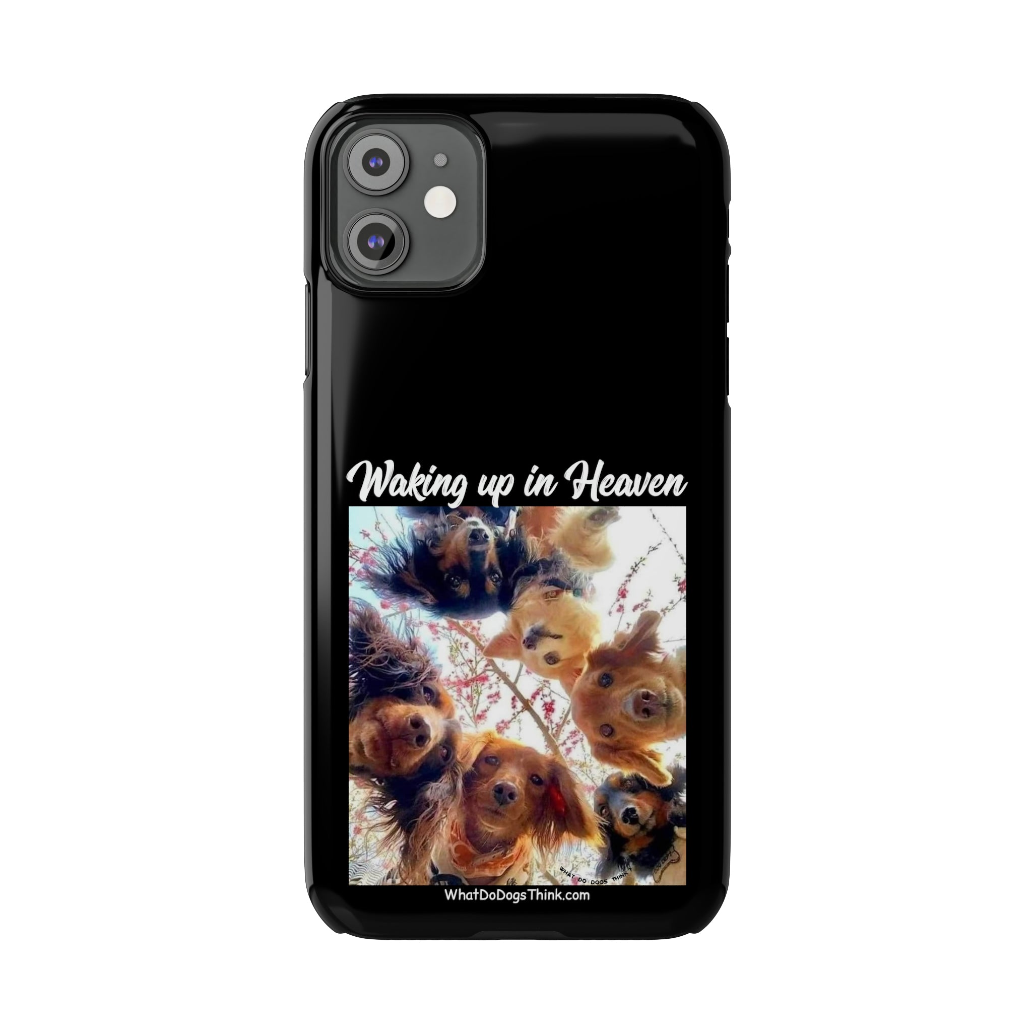 Waking Up In Heaven Black Slim Phone Cases