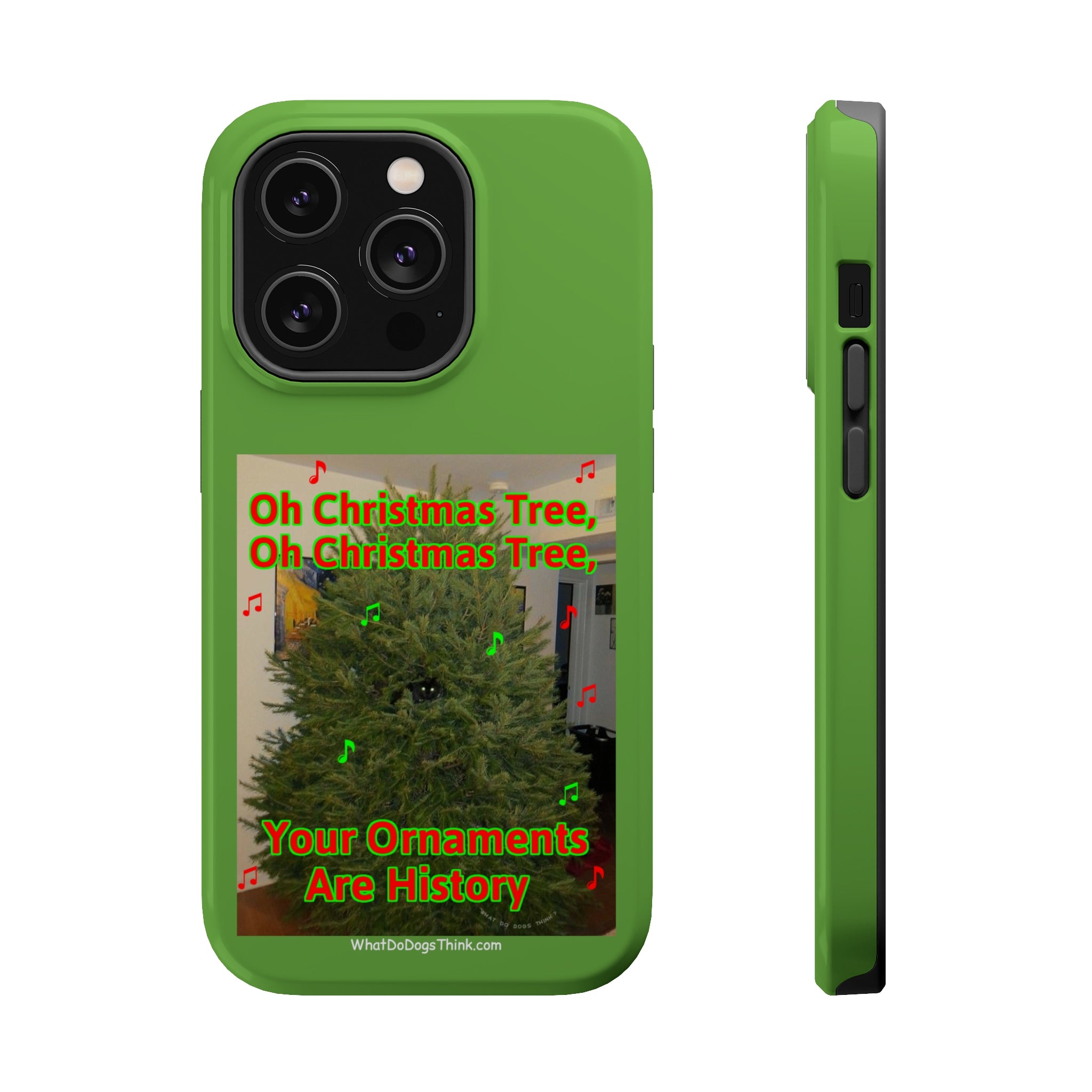 Christmas Tree Cat Green MagSafe Tough Case