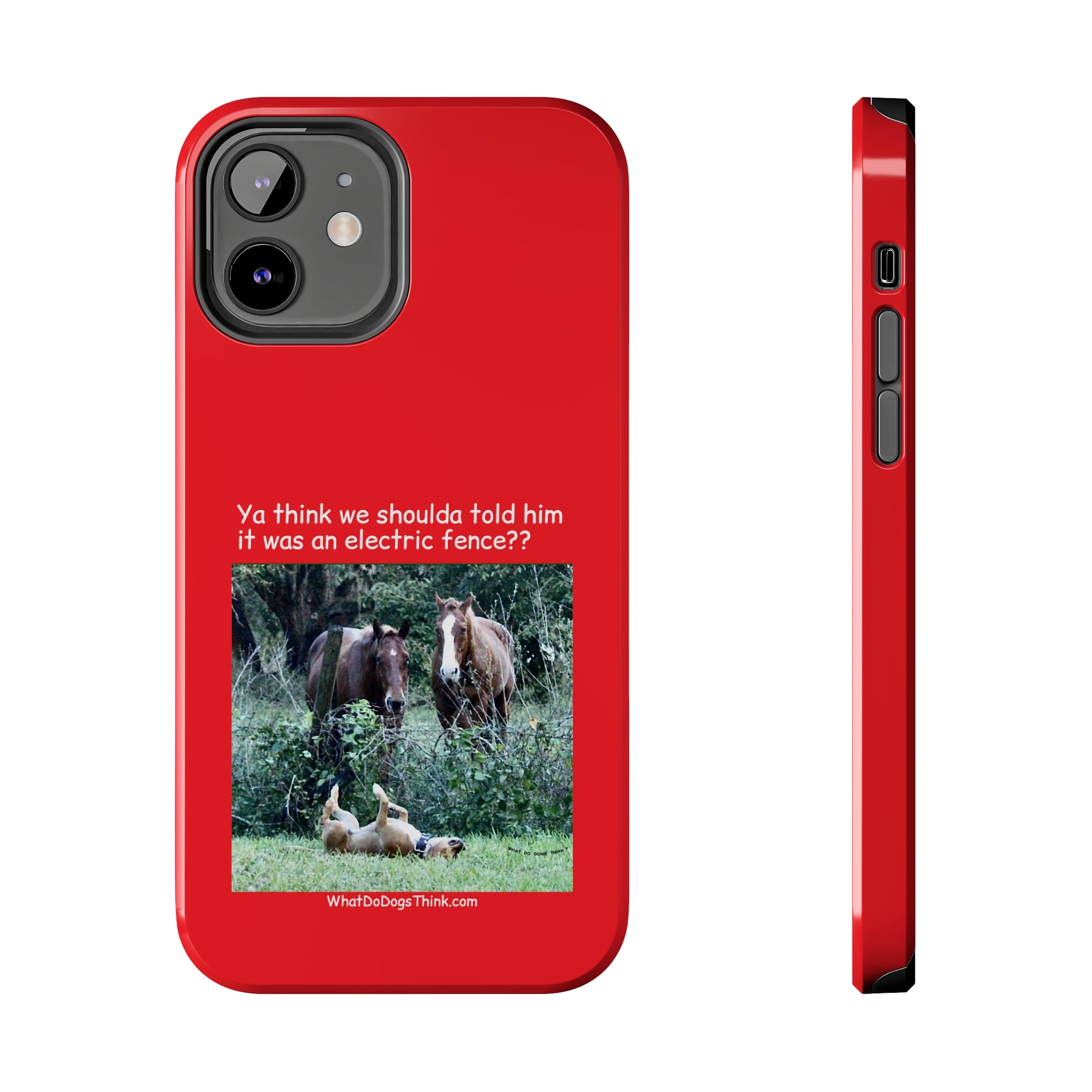 Electric Fence Red Tough Phone Cases