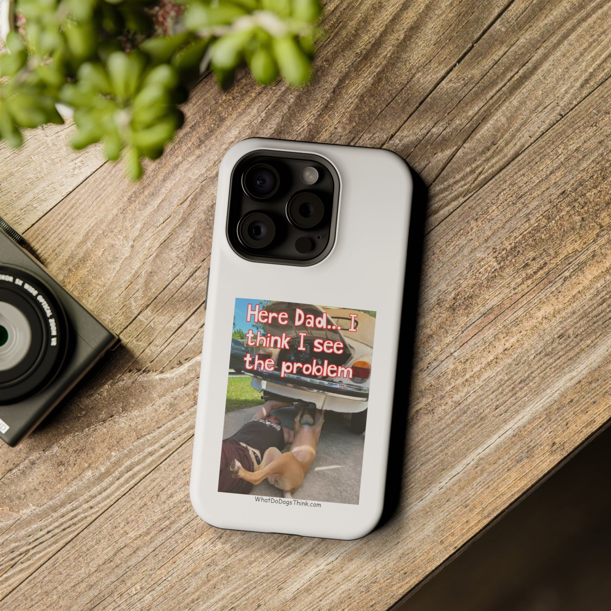 Here Dad White MagSafe Tough Cases