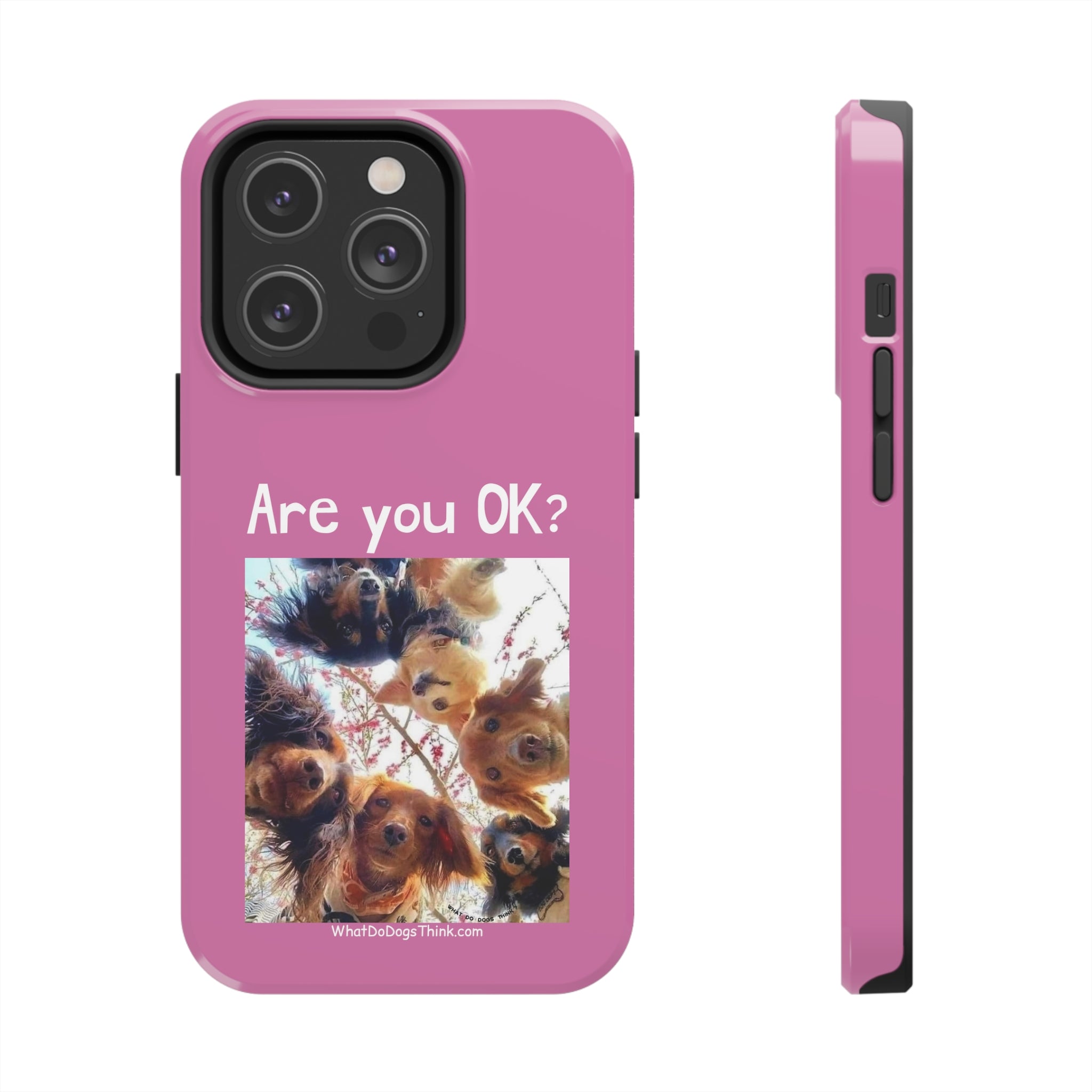 Are you OK? Pink Tough Phone Cases