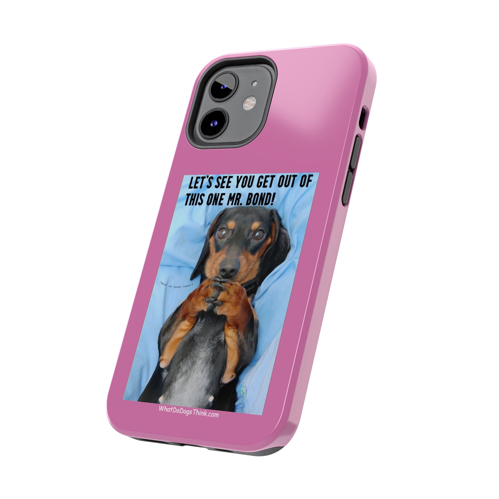 Mr Bond Pink Tough Phone Cases