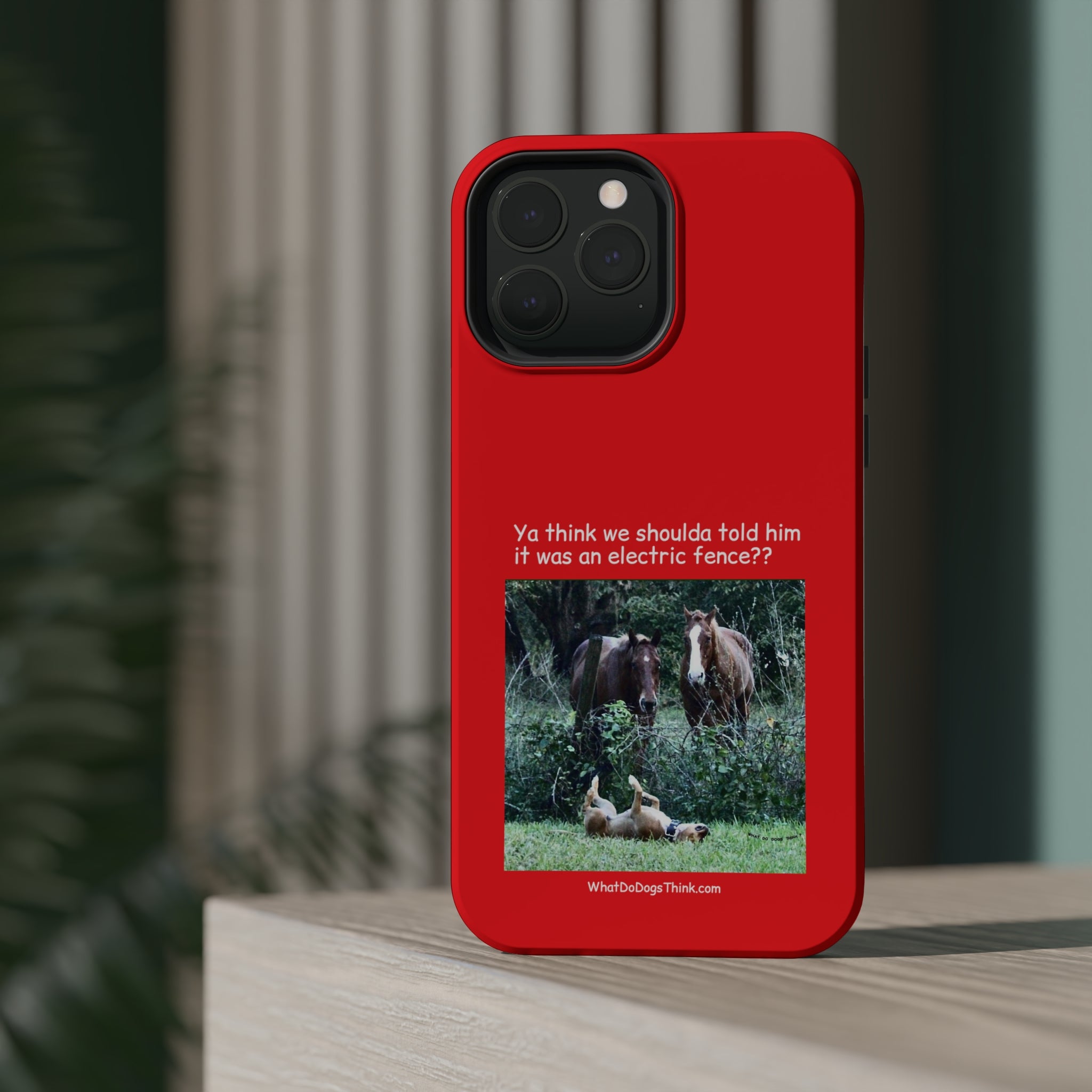 Electric Fence Red MagSafe Tough Cases