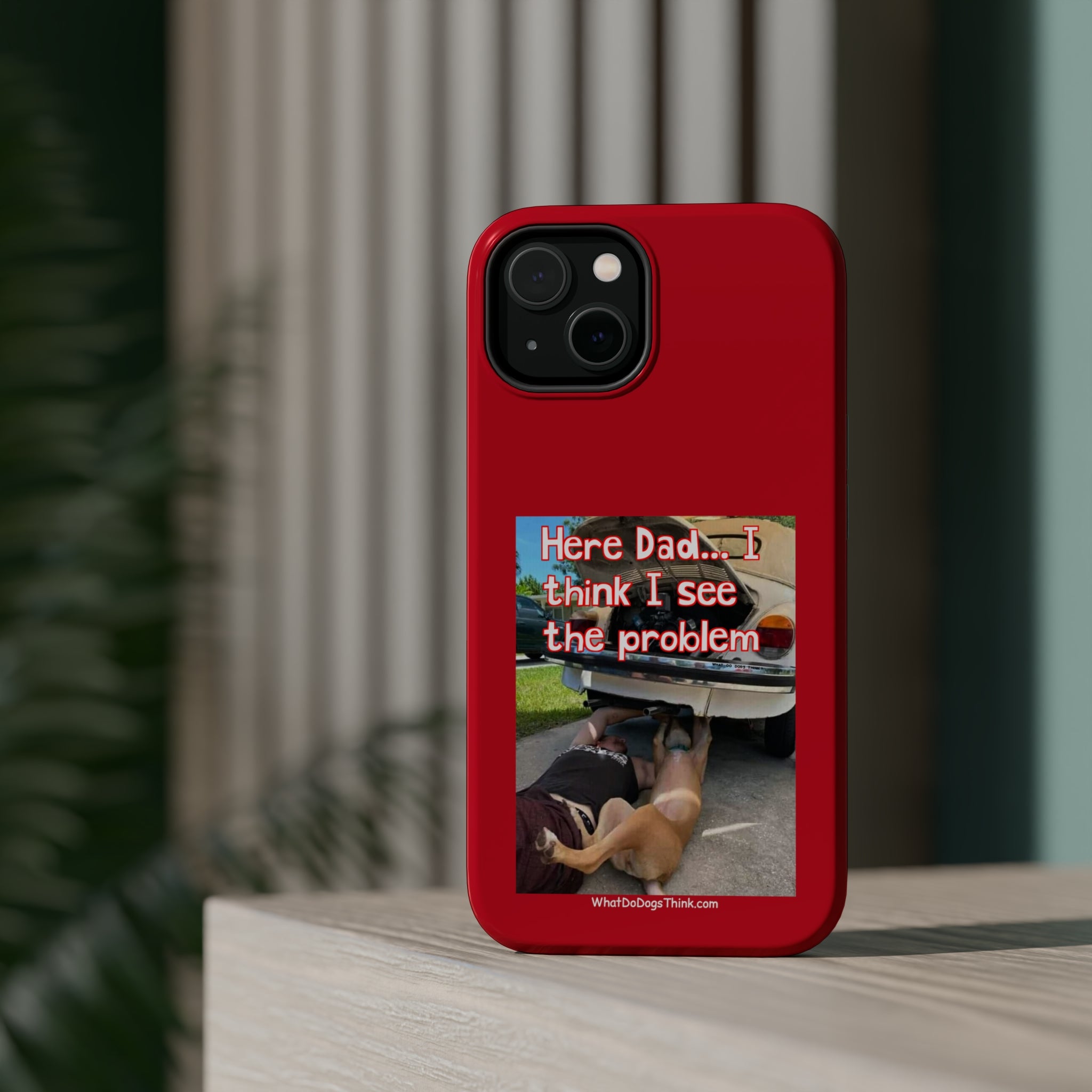 Here Dad Red MagSafe Tough Cases