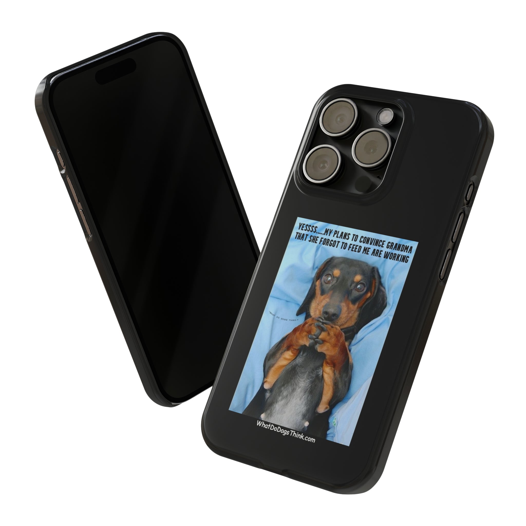 Grandma Black Slim Phone Cases