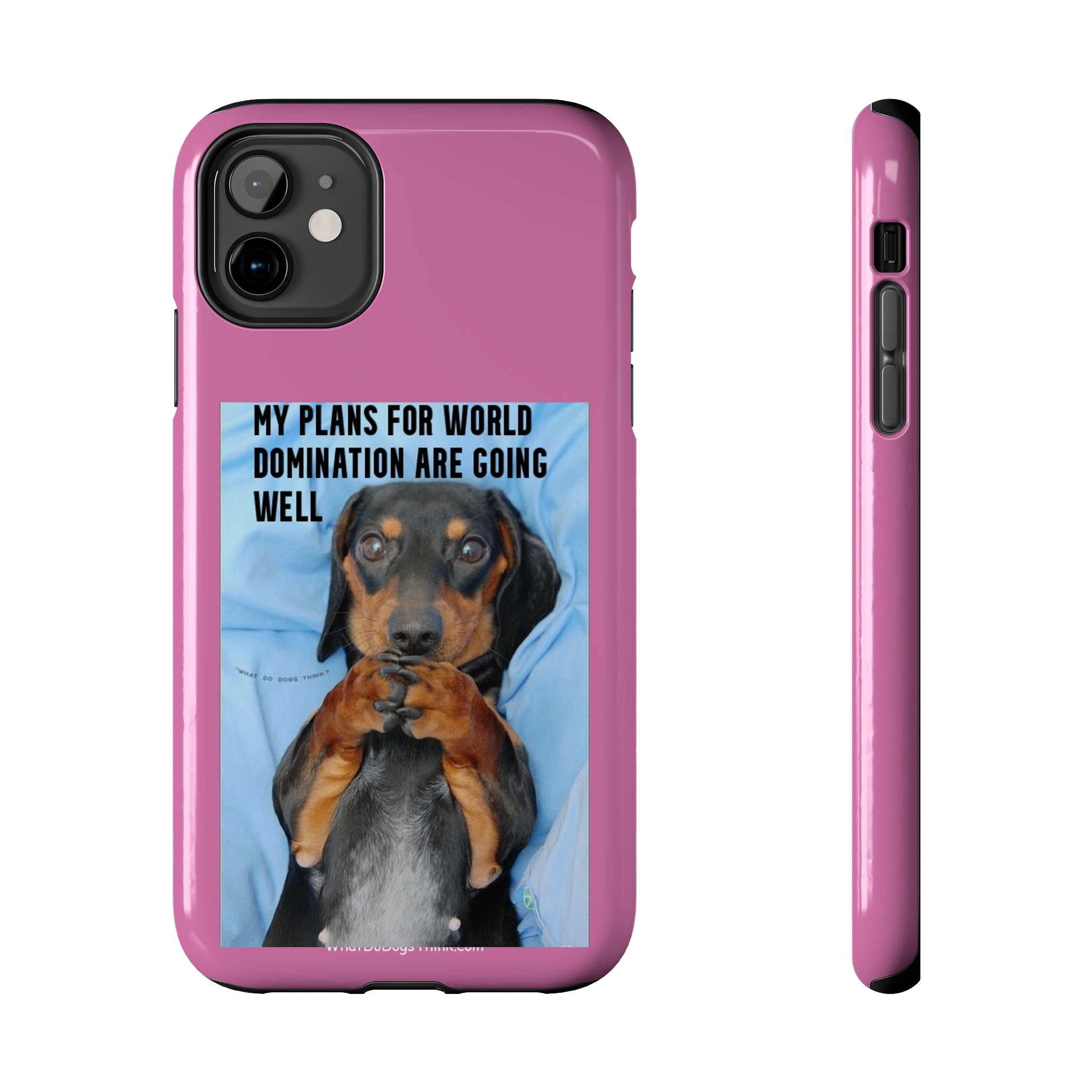 World Domination Pink Tough Phone Cases