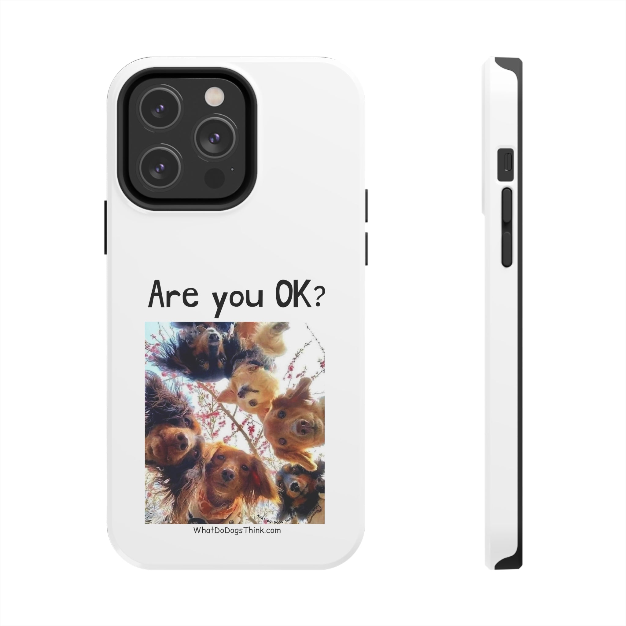 Are You OK? White Tough Phone Cases