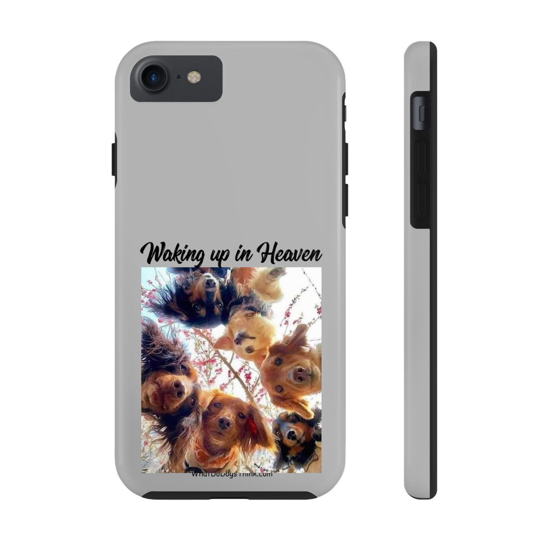Waking Up in Heaven Grey Tough Phone Cases