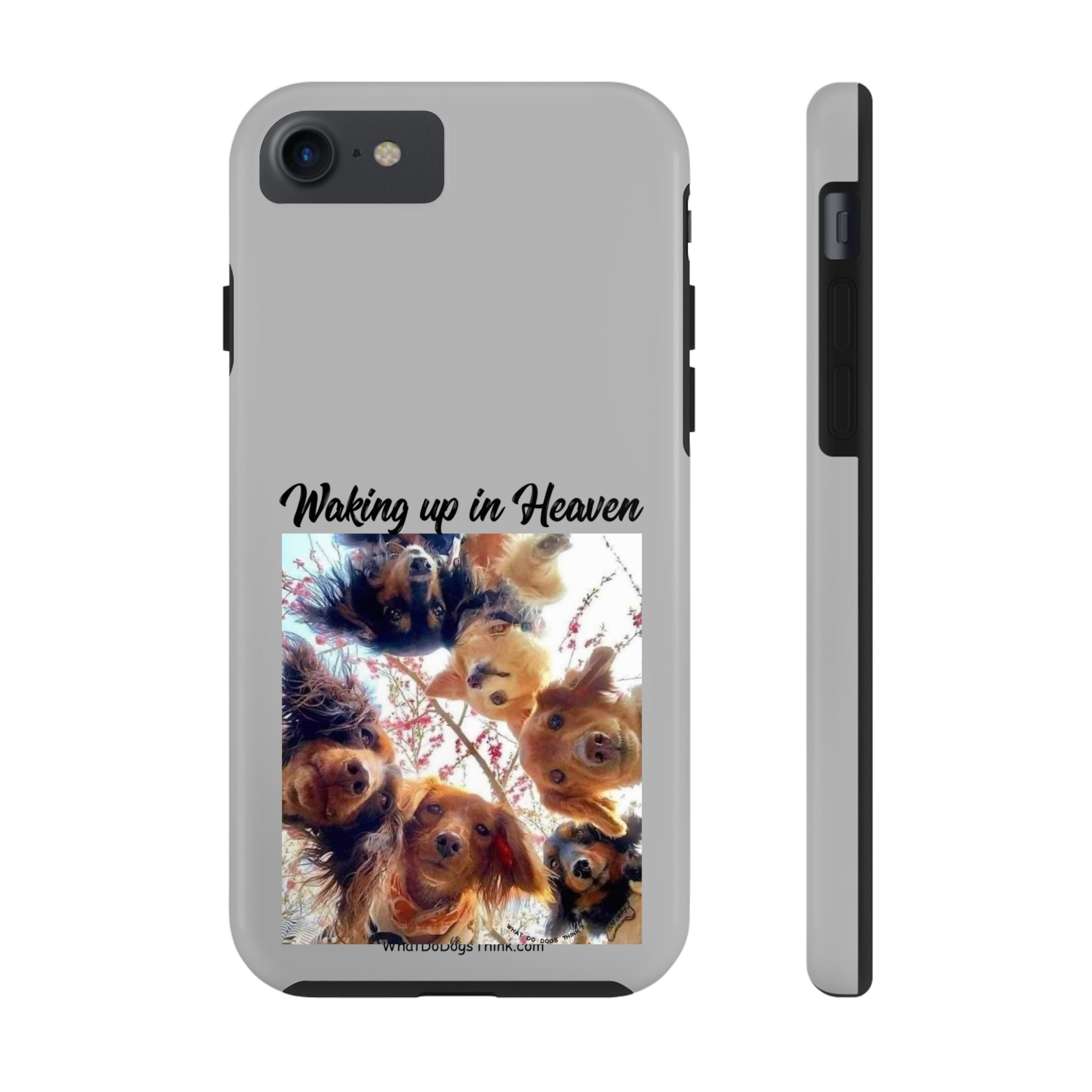 Waking Up in Heaven Grey Tough Phone Cases