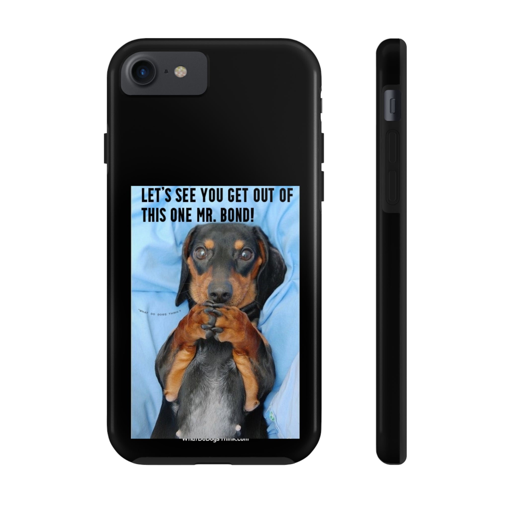 Mr Bond Black Tough Phone Cases