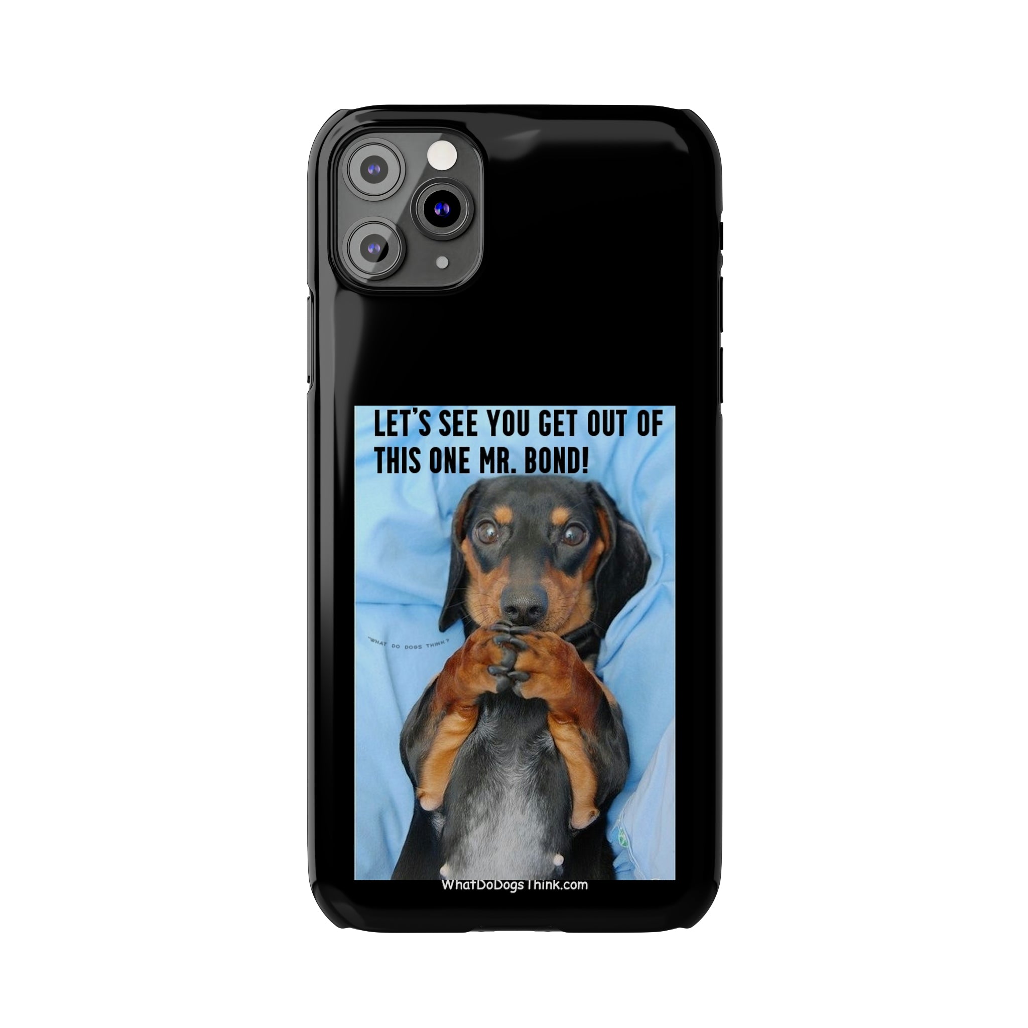 Mr. Bond Black Slim Phone Cases