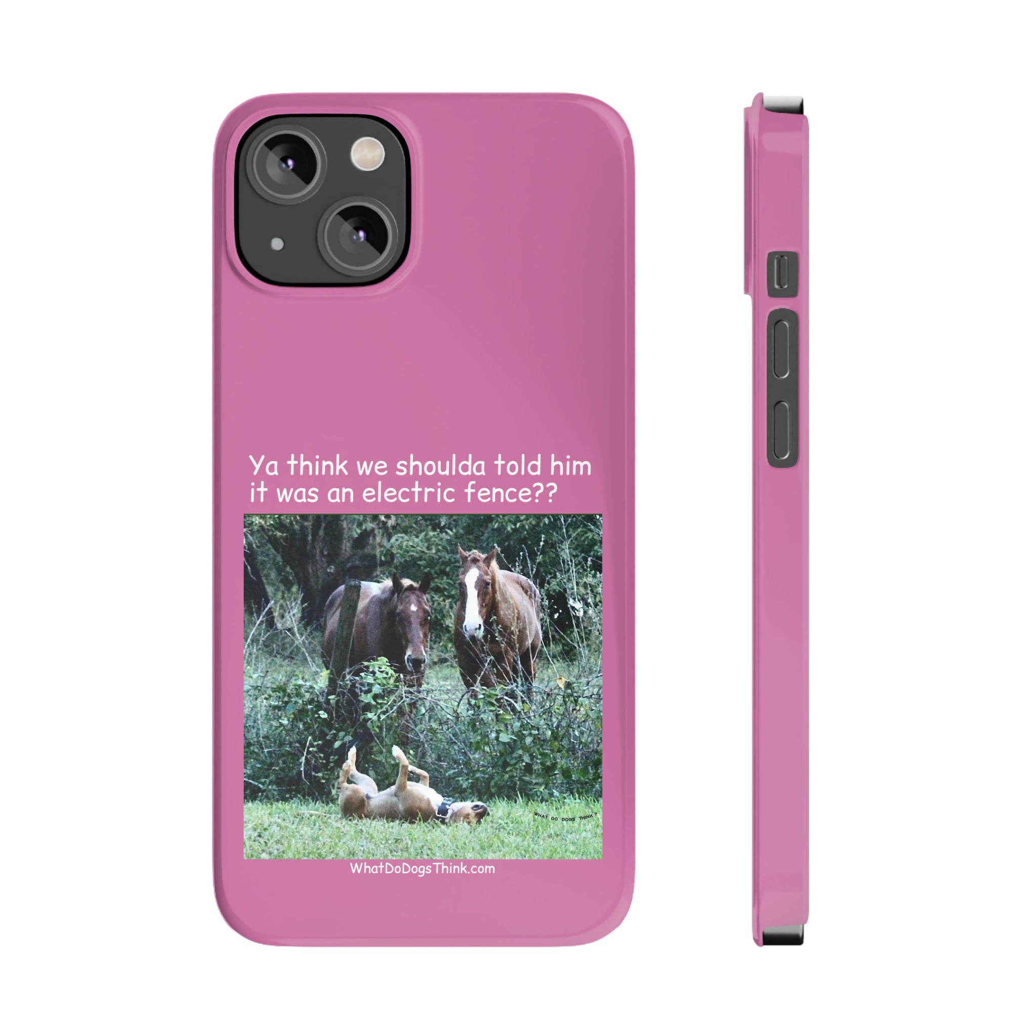 Electric Fence Pink Slim Phone Case