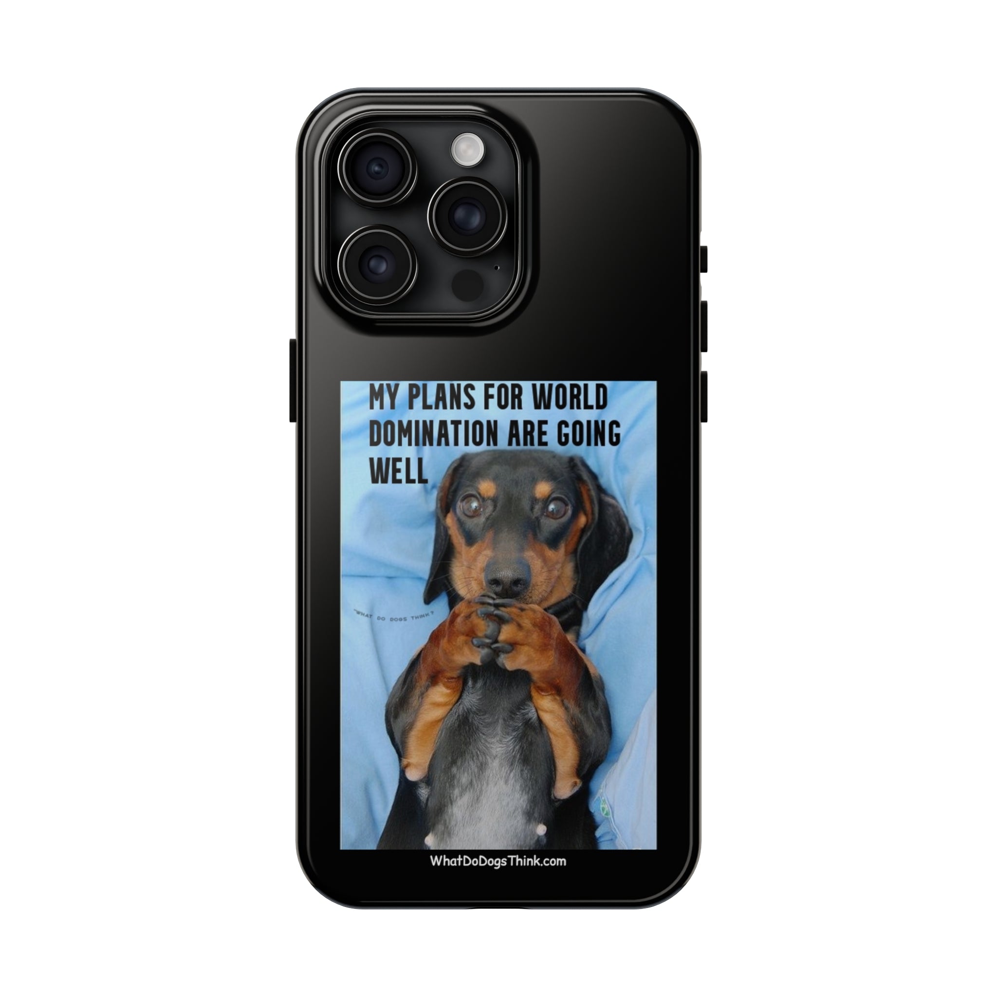 World Domination Black Tough Phone Cases