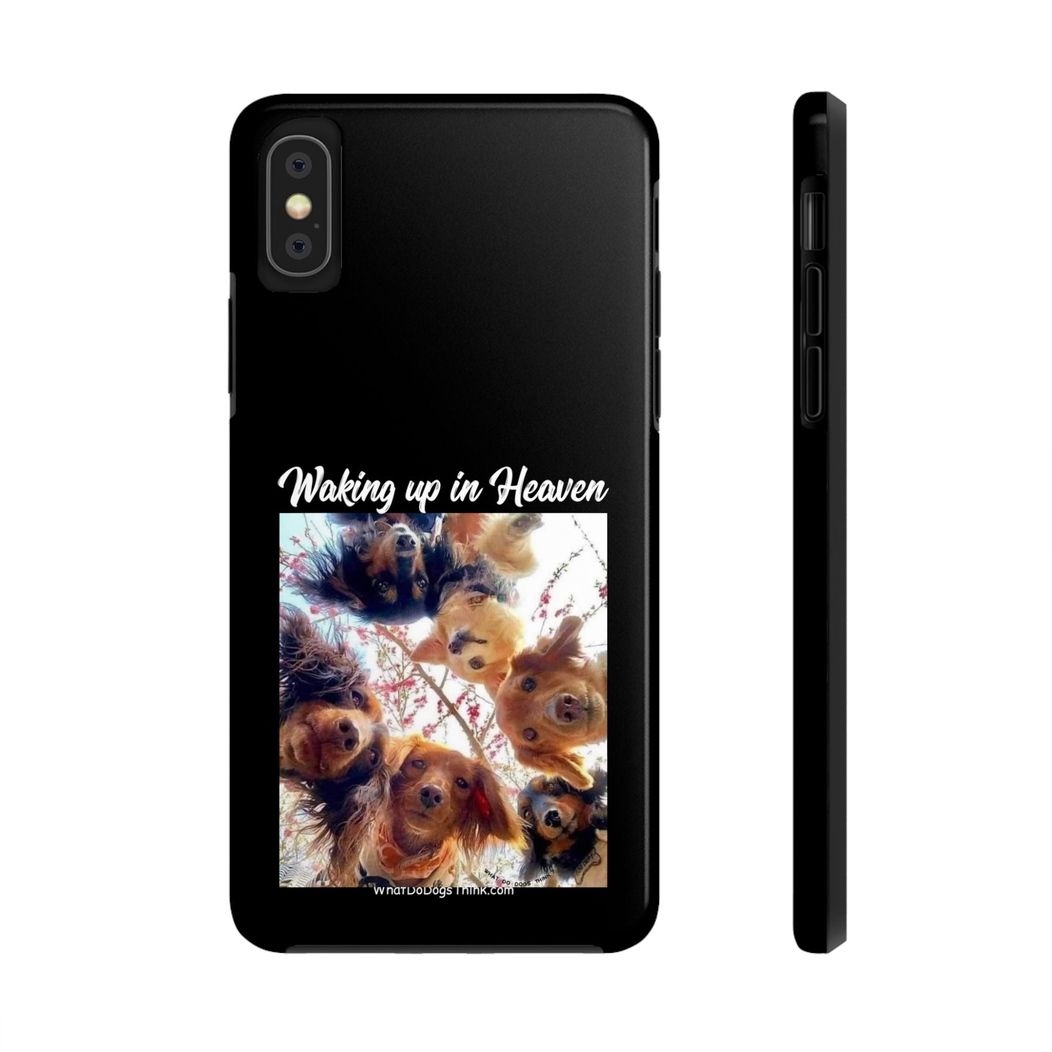 Waking Up in Heaven Black Tough Phone Cases