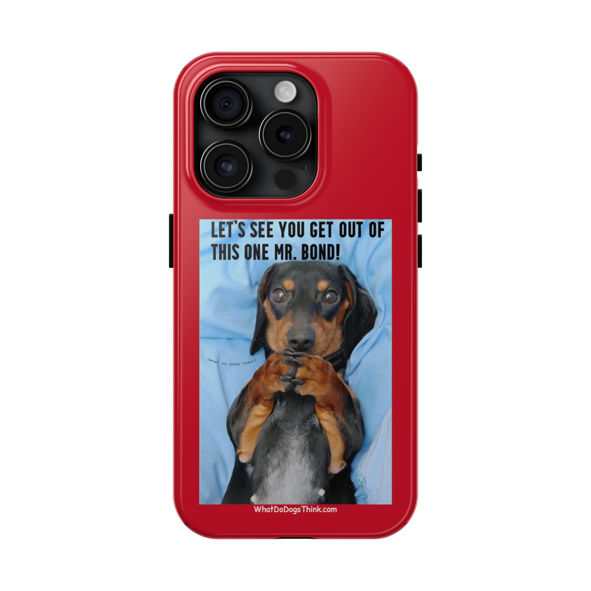 Mr Bond Red Tough Phone Cases