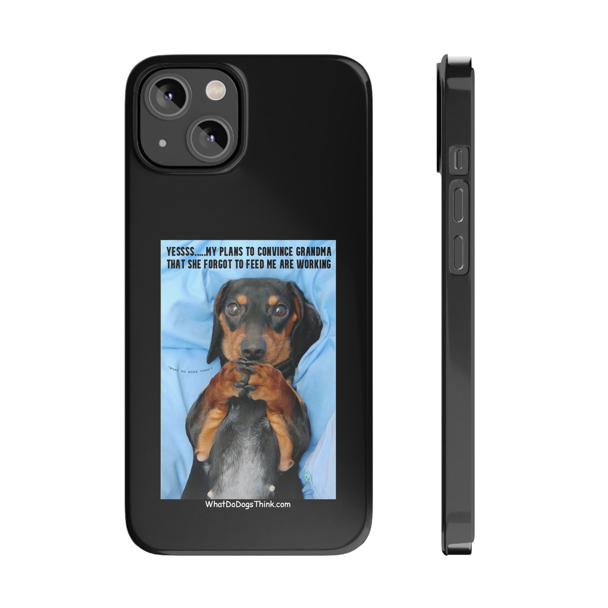 Grandma Black Slim Phone Cases