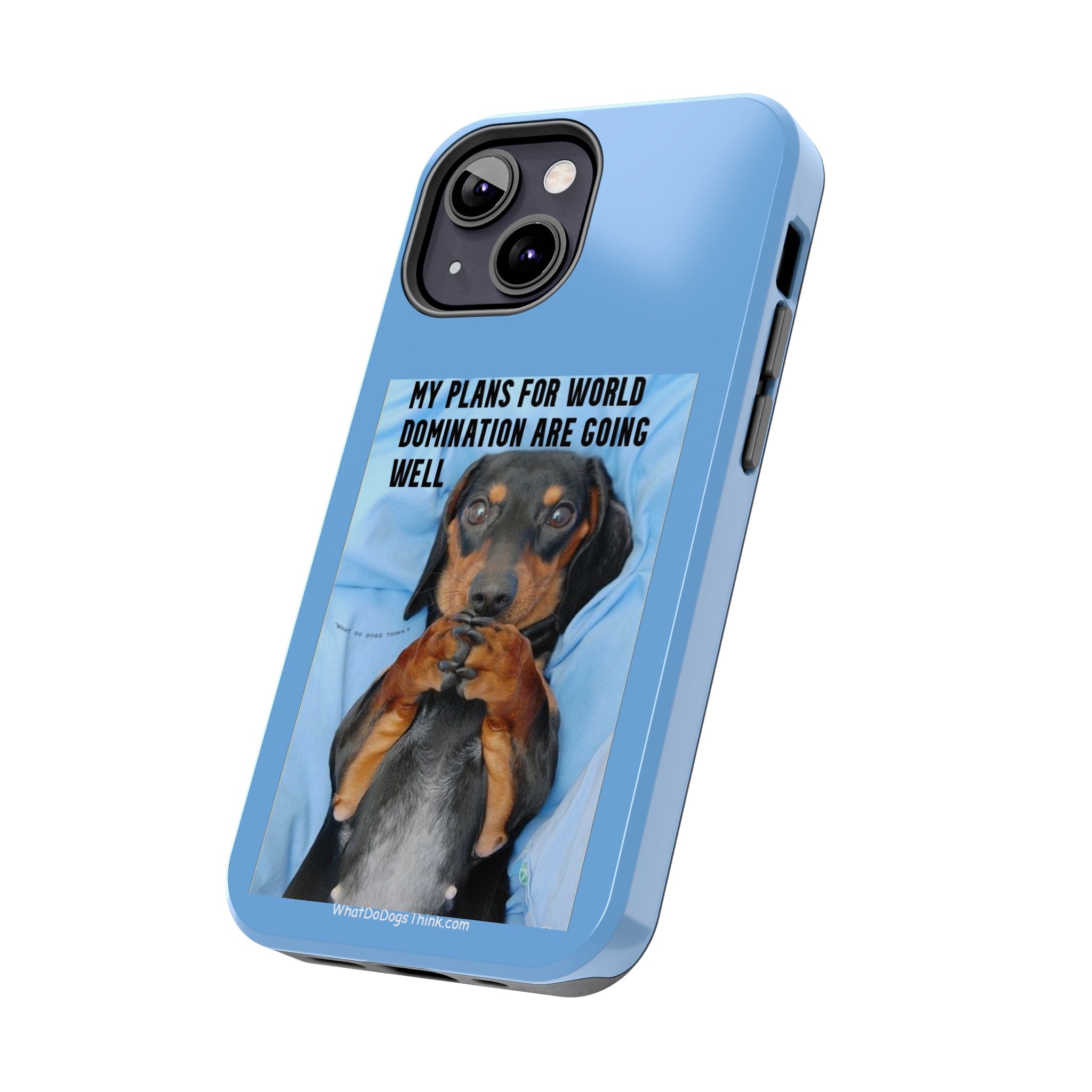 World Domination Blue Tough Phone Cases