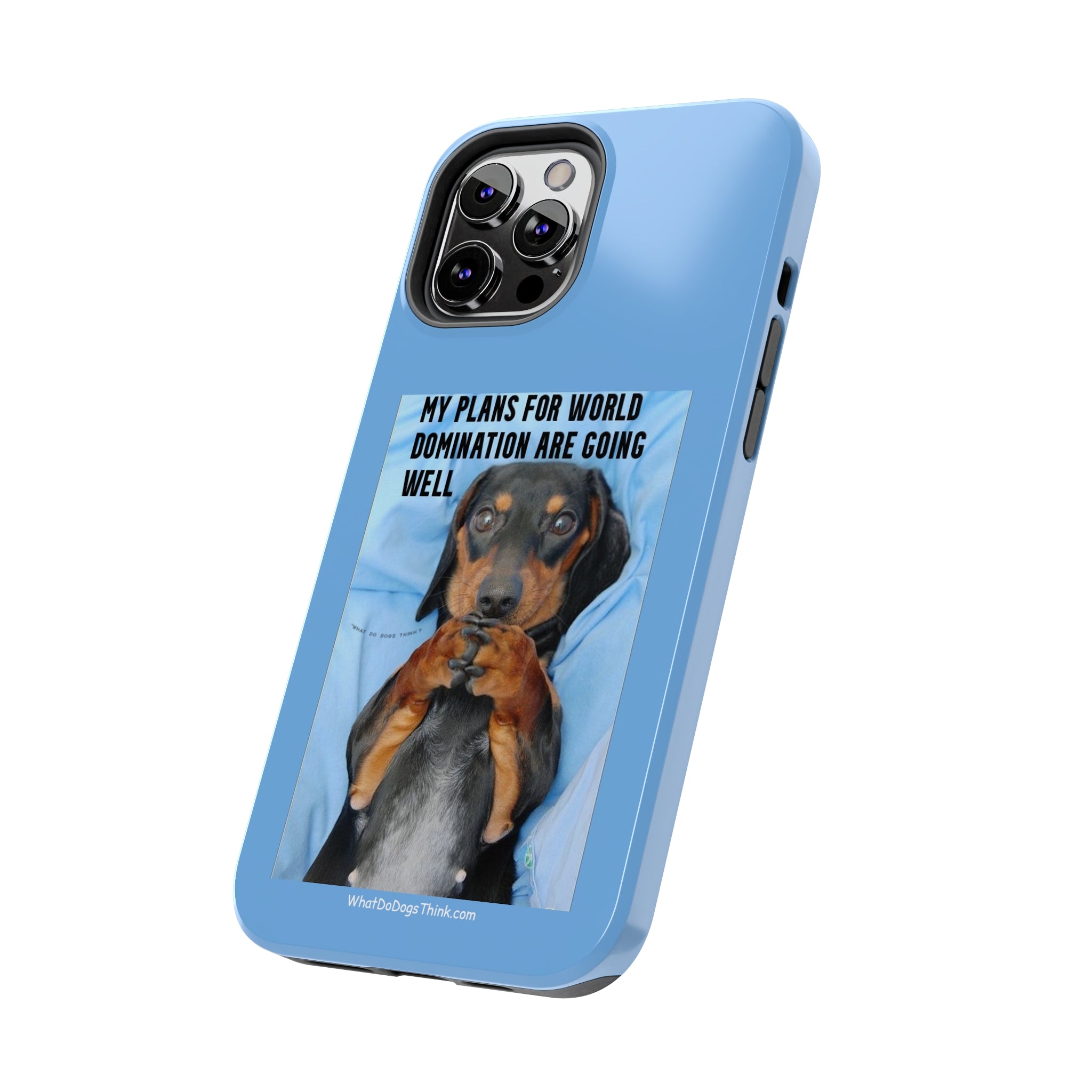 World Domination Blue Tough Phone Cases