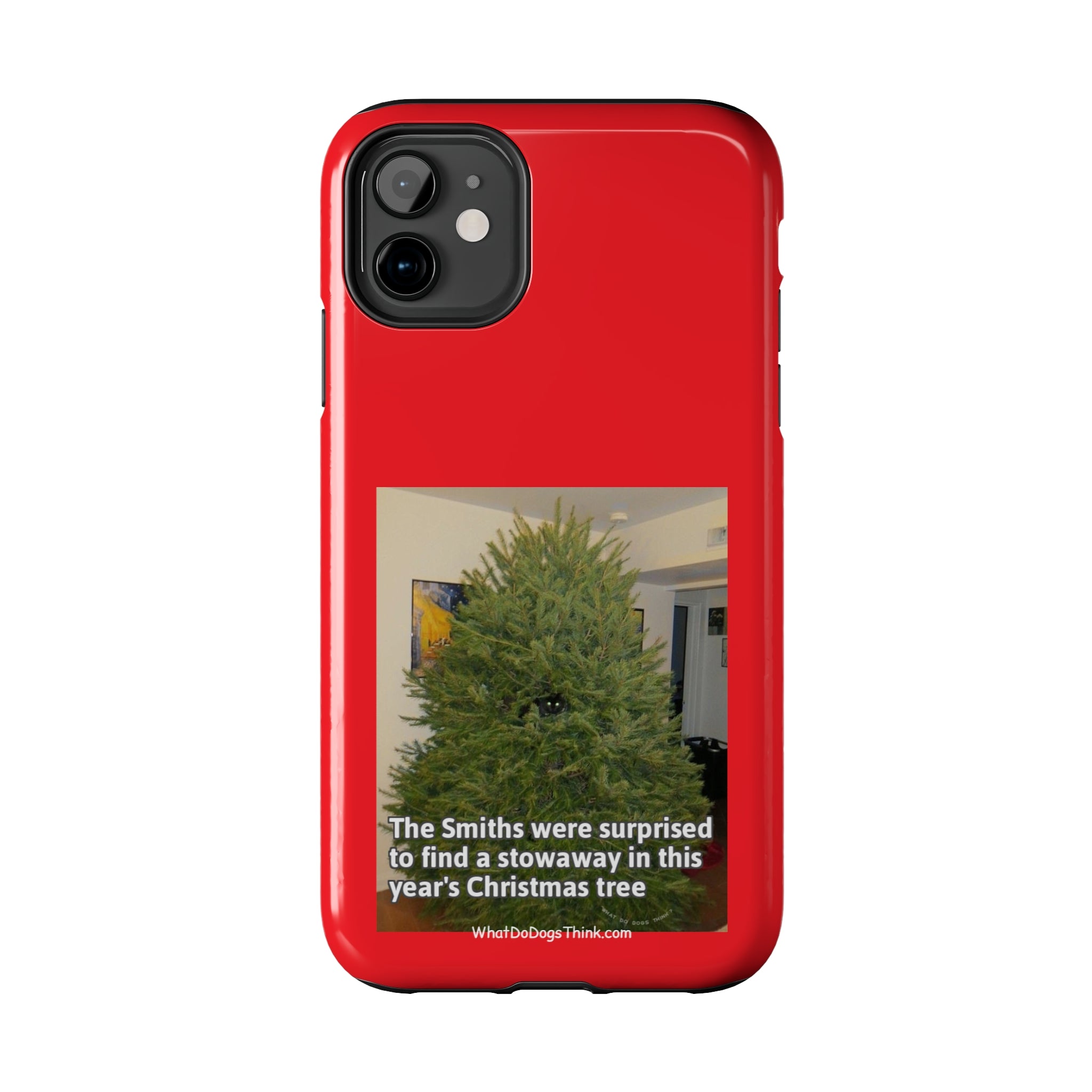Stowaway Cat Red Tough Phone Cases
