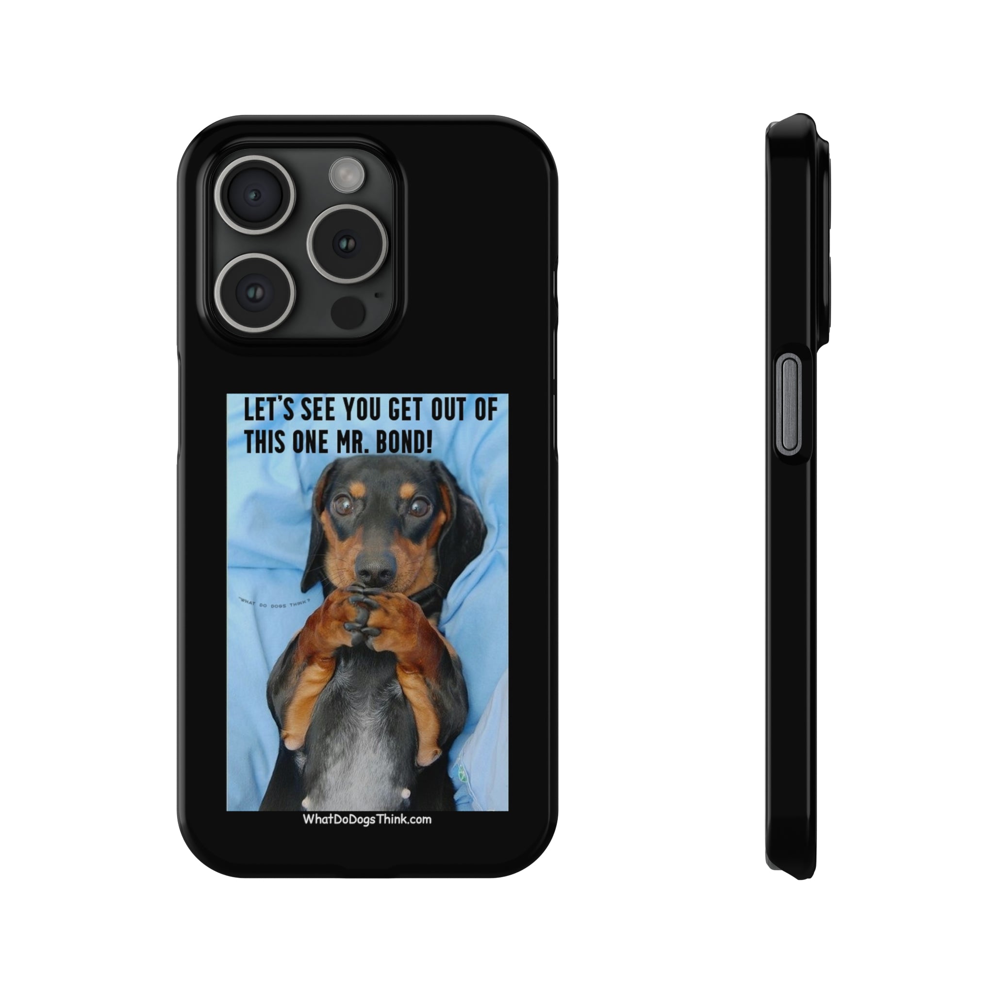 Mr. Bond Black Slim Phone Cases