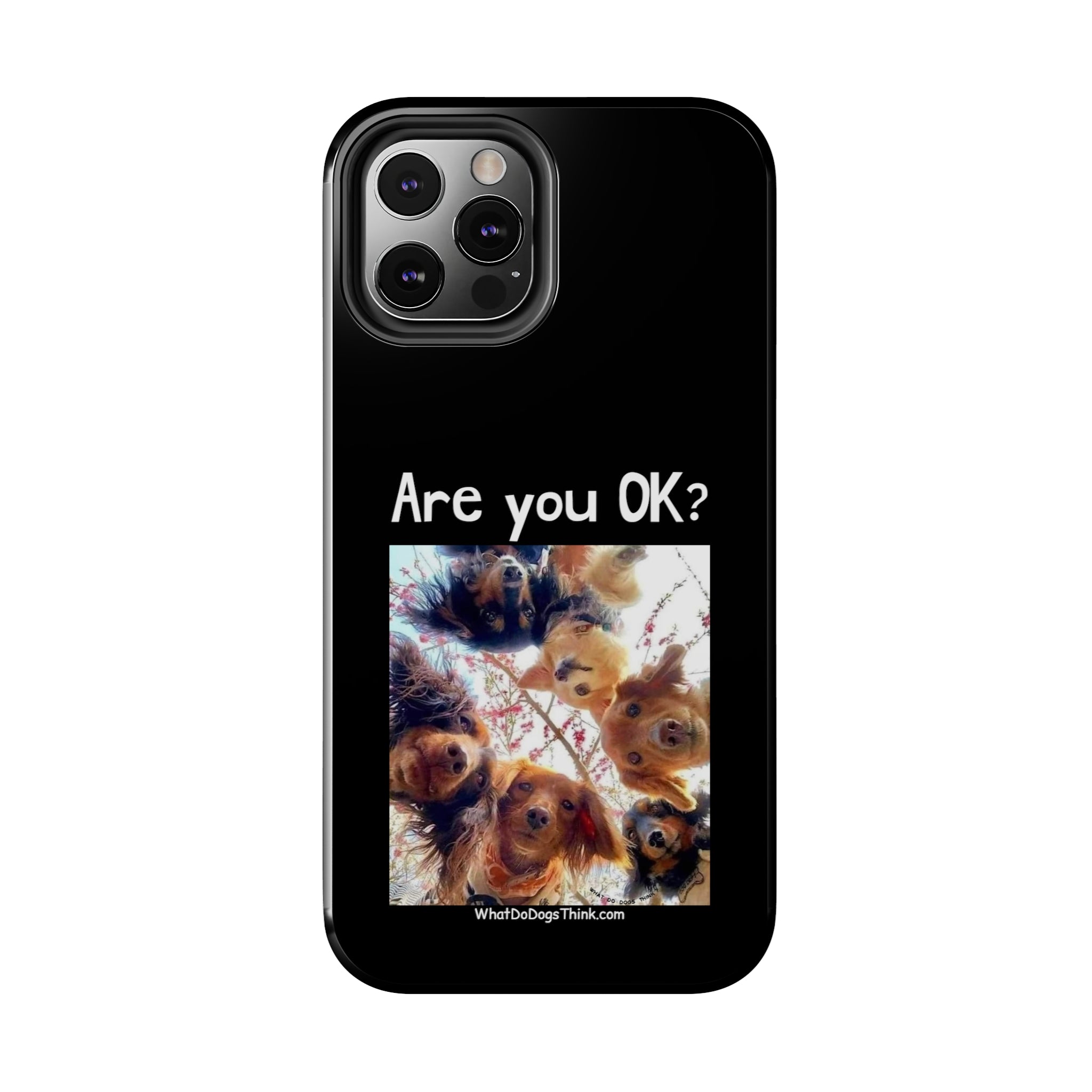 Are you OK? Black Tough Phone Cases
