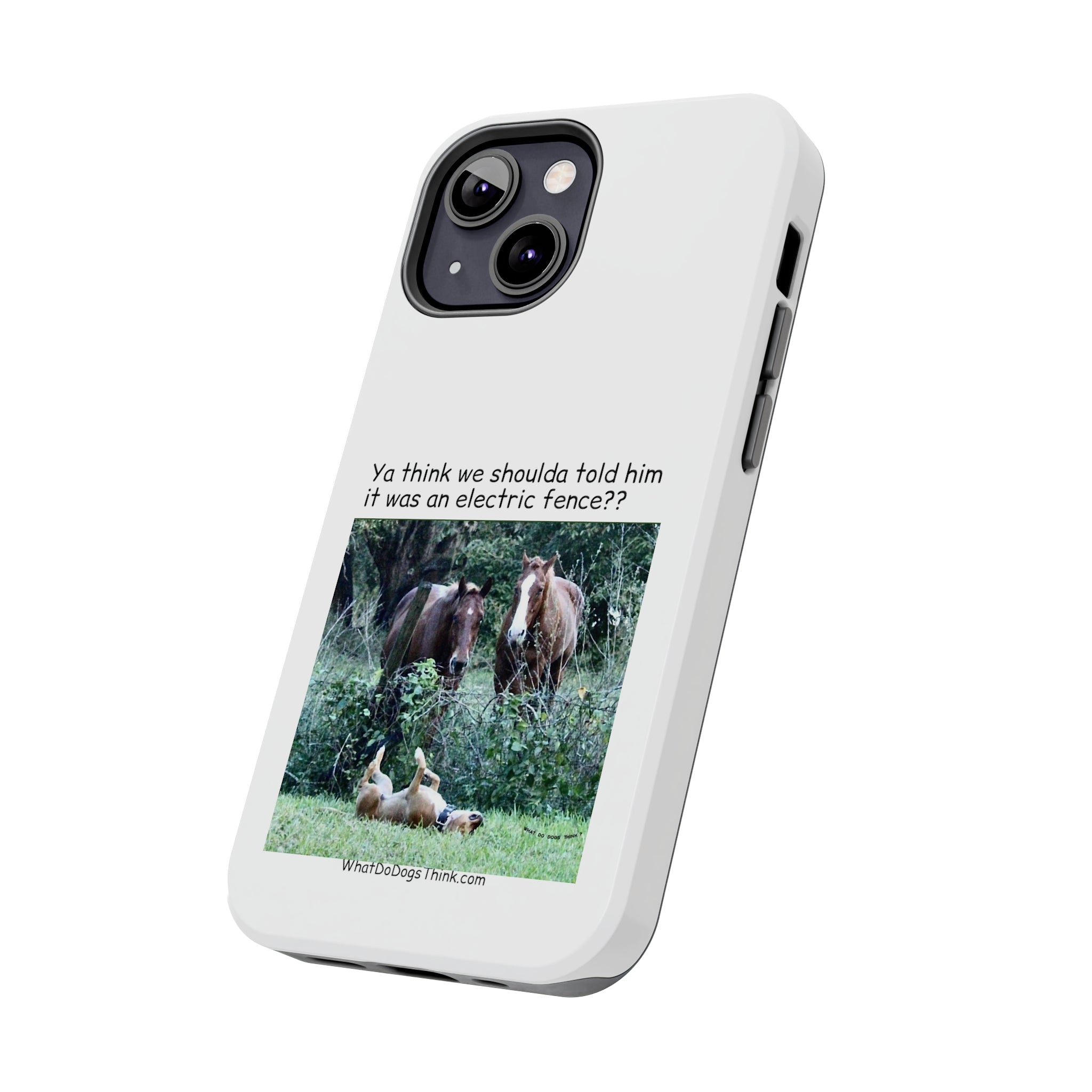Electric Fence White Tough Phone Cases